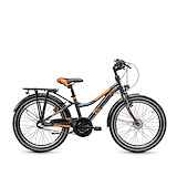 Scool Urban steel ltd 20 3-Speed Jongens Dark Grey/Orange 20 inch 2024