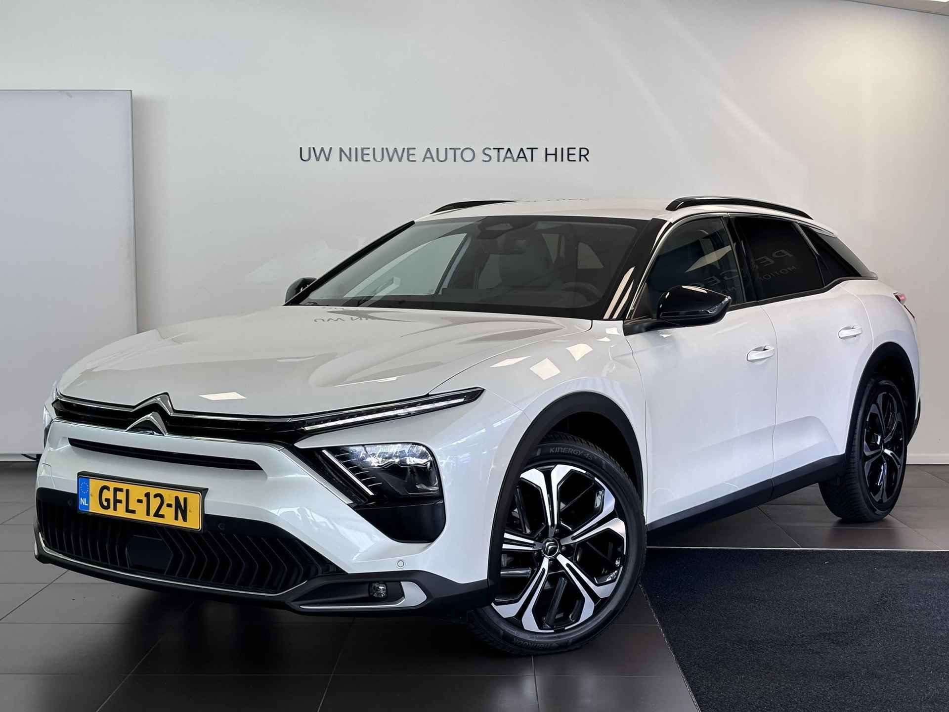 Citroën C5 X Shine 1.2 PureTech 130pk EAT8 AUTOMAAT | NAVI | LEDER | DAKRAILS | ADAPTIVE CRUISE | KEYLESS | CAMERA | 19" LM-VELGEN | STOEL + STUUR + VOORRUITVERW. | CLIMA | - 3/70