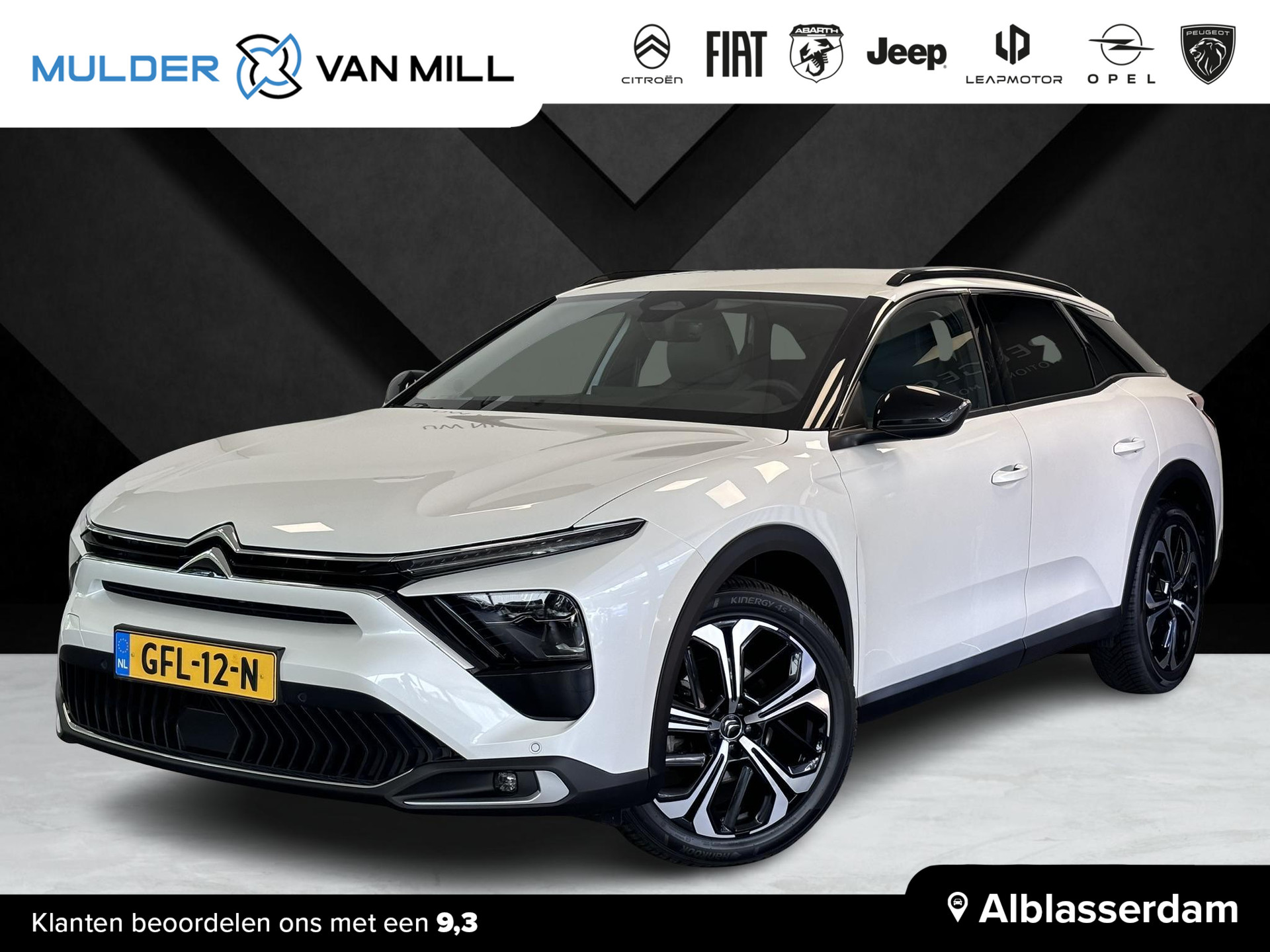 Citroën C5 X Shine 1.2 PureTech 130pk EAT8 AUTOMAAT | NAVI | LEDER | DAKRAILS | ADAPTIVE CRUISE | KEYLESS | CAMERA | 19" LM-VELGEN | STOEL + STUUR + VOORRUITVERW. | CLIMA |