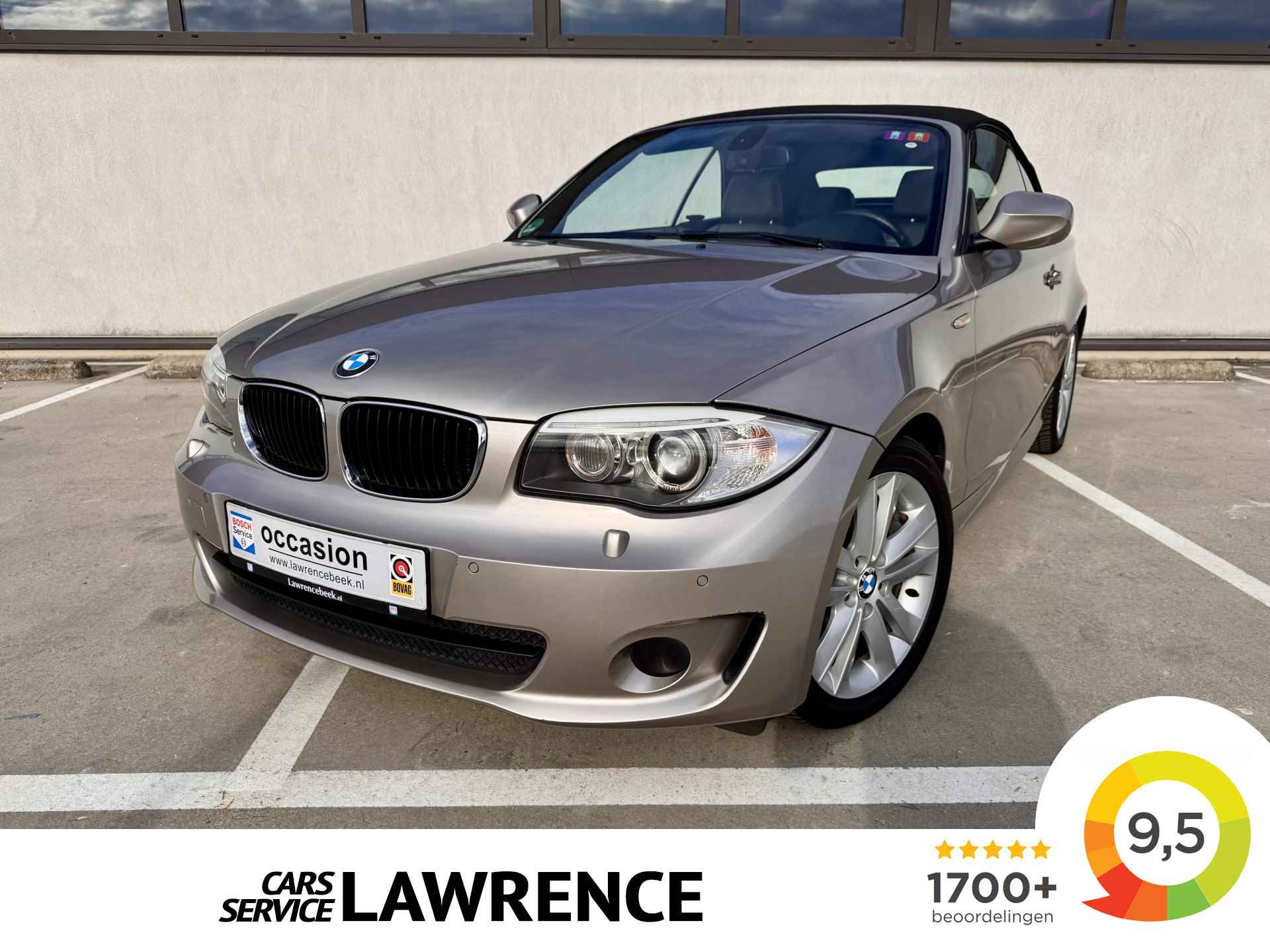 BMW 1 Serie Cabrio 120i High Executive | Leer | Standkachel | Navi | Als nieuw | % Bovag Occasion Partner %