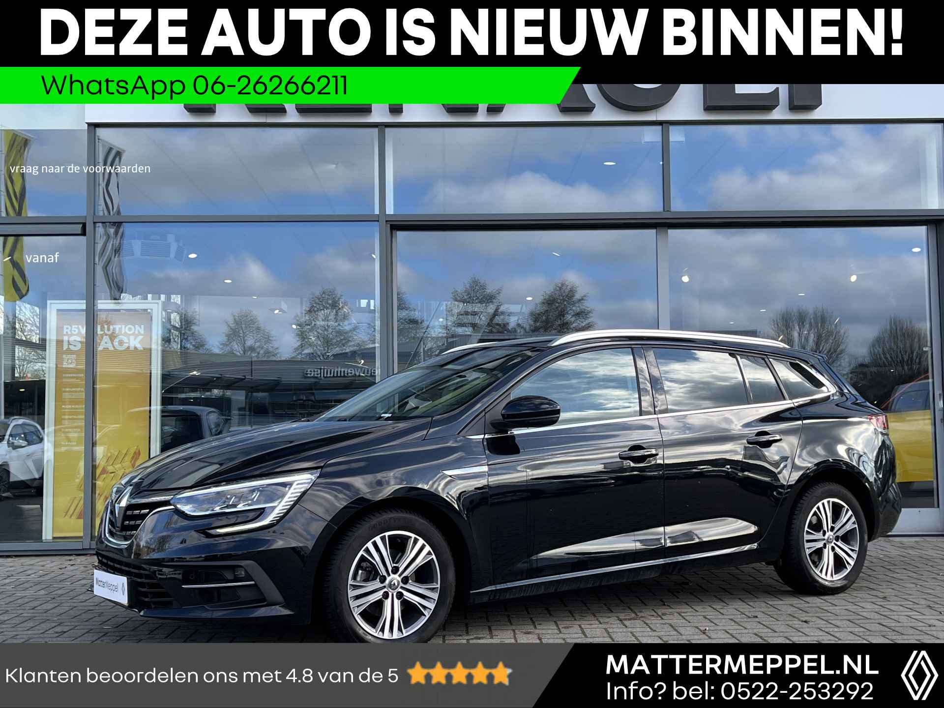 Renault Mégane Estate 1.3 TCe 140 Intens | NL Auto | Climate Control | Navigatie | Apple CarPlay/Android Auto | Parkeersensoren V+A | Keyless | DAB