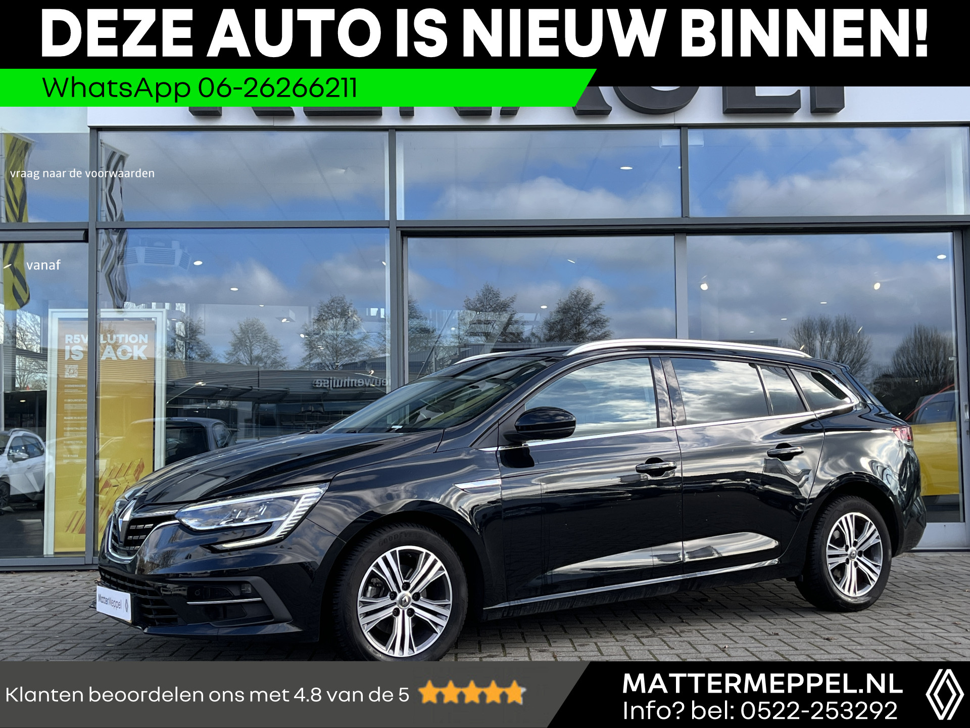 Renault Mégane Estate 1.3 TCe 140 Intens | NL Auto | Climate Control | Navigatie | Apple CarPlay/Android Auto | Parkeersensoren V+A | Keyless | DAB