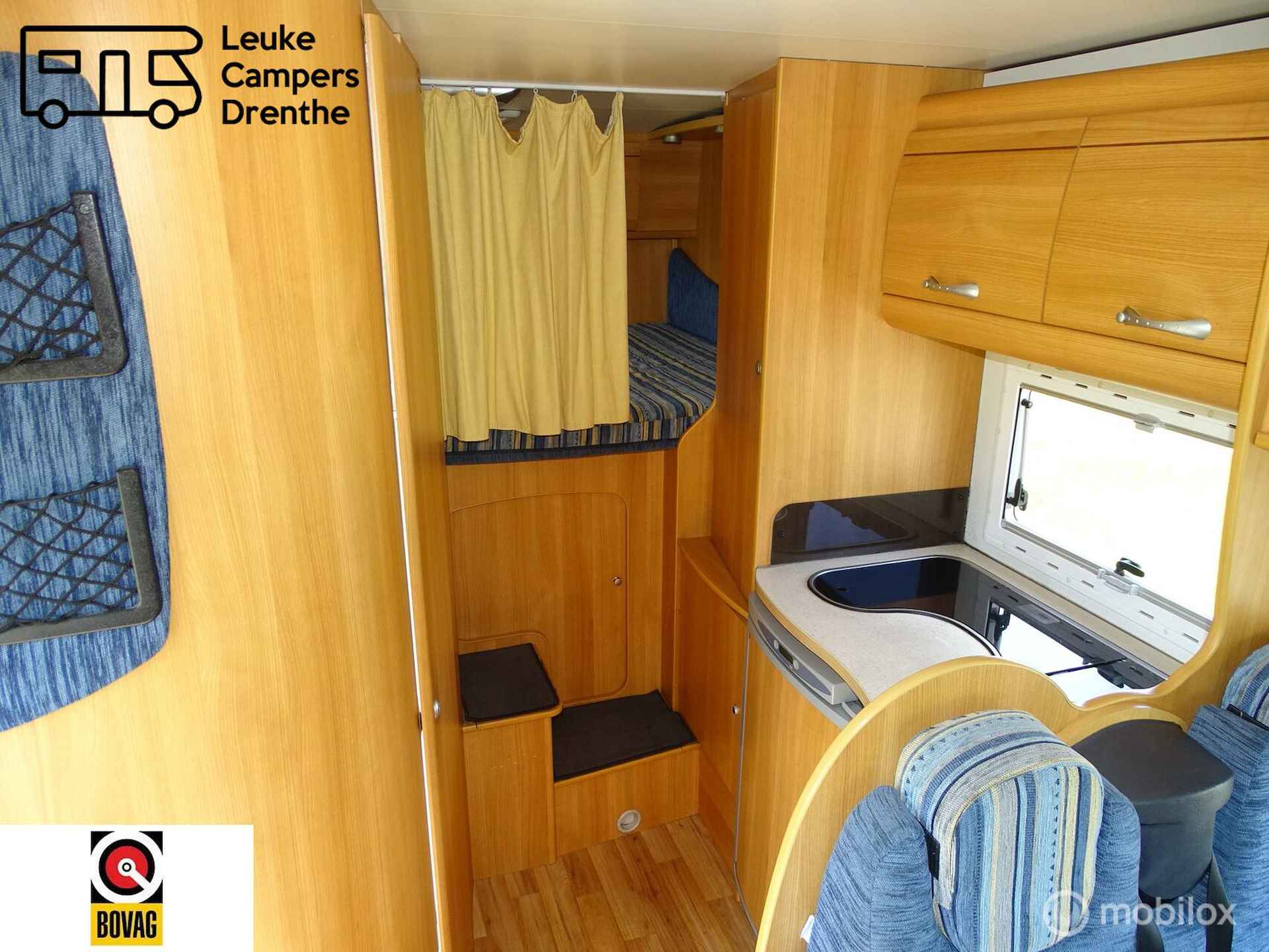 Chausson Welcome 18, unieke camper een xl alkoof en garage!! - 13/23