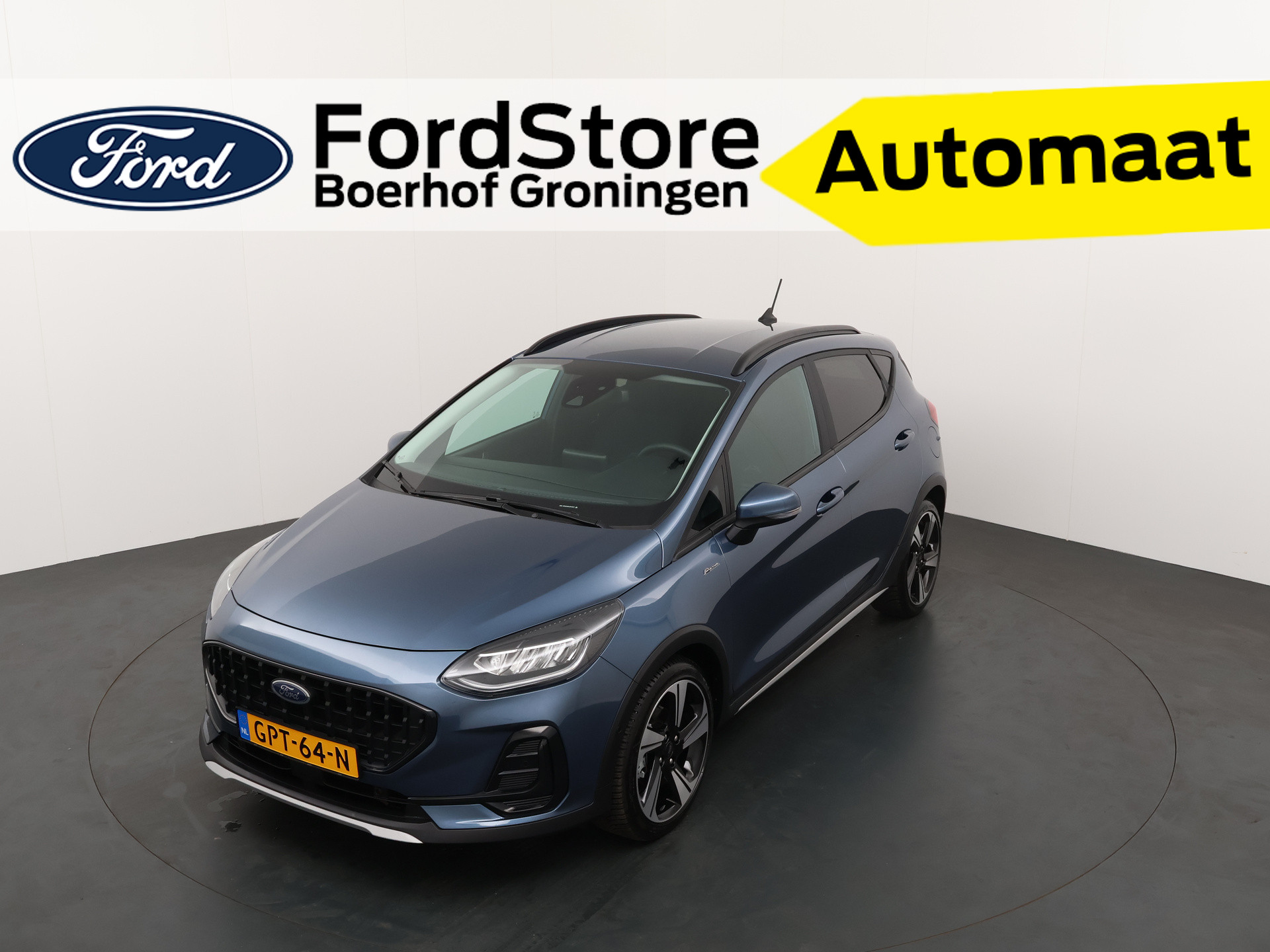 Ford Fiesta EcoBoost Hybrid 125 pk Active | AUTOMAAT I Winter Pack I Camera | Garantie t/m 6-2027 I Keyless I Adapt. Cruise | 4 seiz. banden