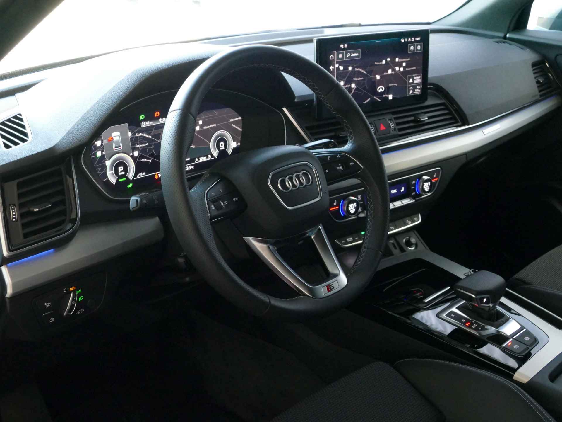 Audi Q5 Sportback 50 TFSI e PHEV 2X S-LINE QUATTRO BLACK EDITION MATRIX LED ELEK.KLEP LEER VIR.COCKPIT STOEL/STUUR VERW ADAP.CRUISE! - 9/82