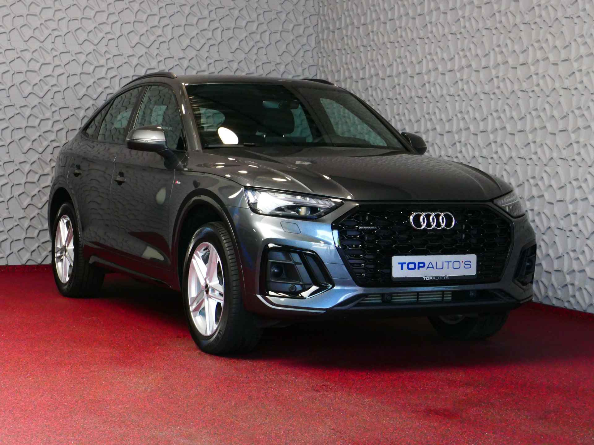 Audi Q5 Sportback 50 TFSI e PHEV 2X S-LINE QUATTRO BLACK EDITION MATRIX LED ELEK.KLEP LEER VIR.COCKPIT STOEL/STUUR VERW ADAP.CRUISE! - 56/82