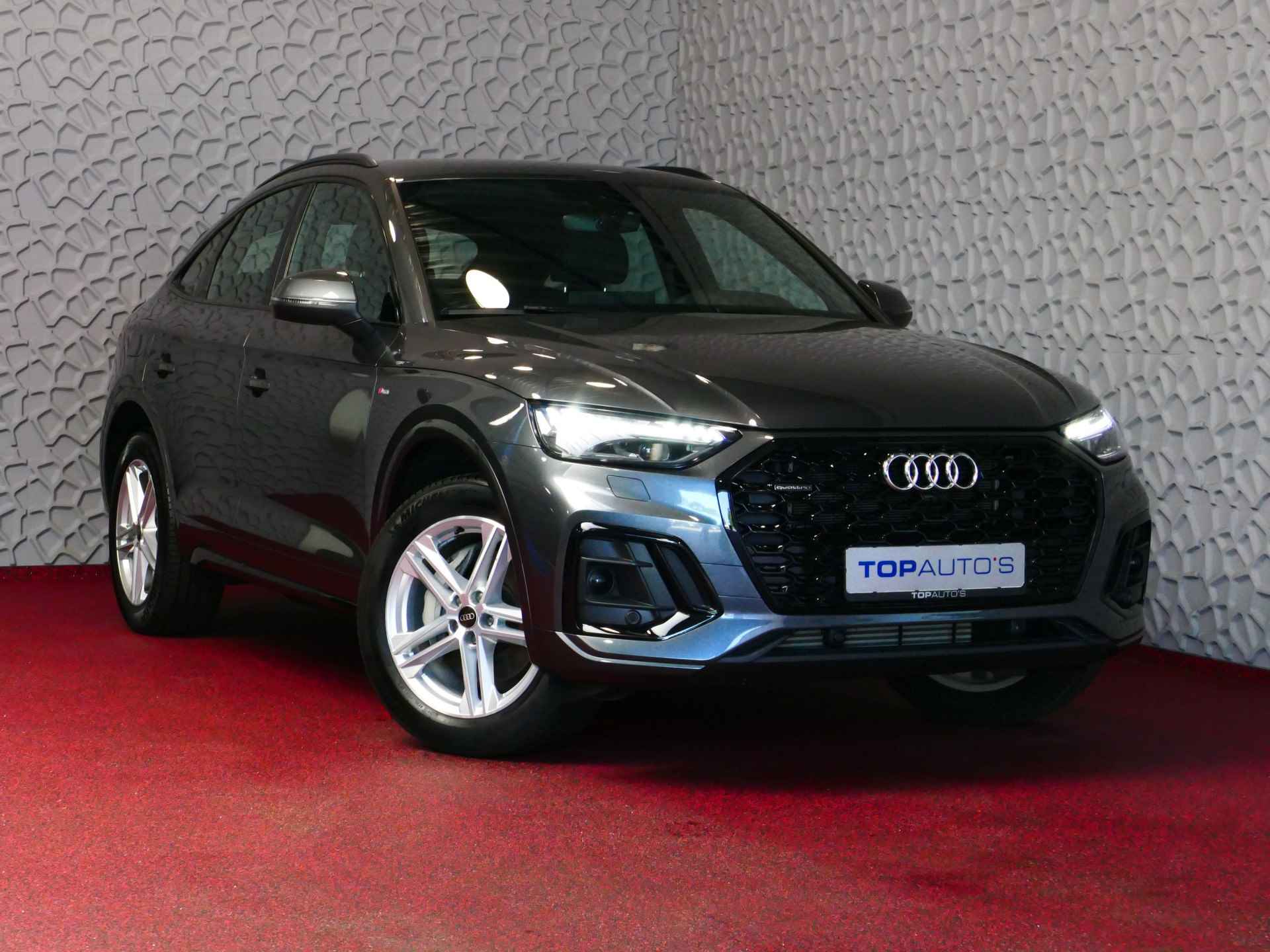 Audi Q5 Sportback 50 TFSI e PHEV 2X S-LINE QUATTRO BLACK EDITION MATRIX LED ELEK.KLEP LEER VIR.COCKPIT STOEL/STUUR VERW ADAP.CRUISE! - 57/82