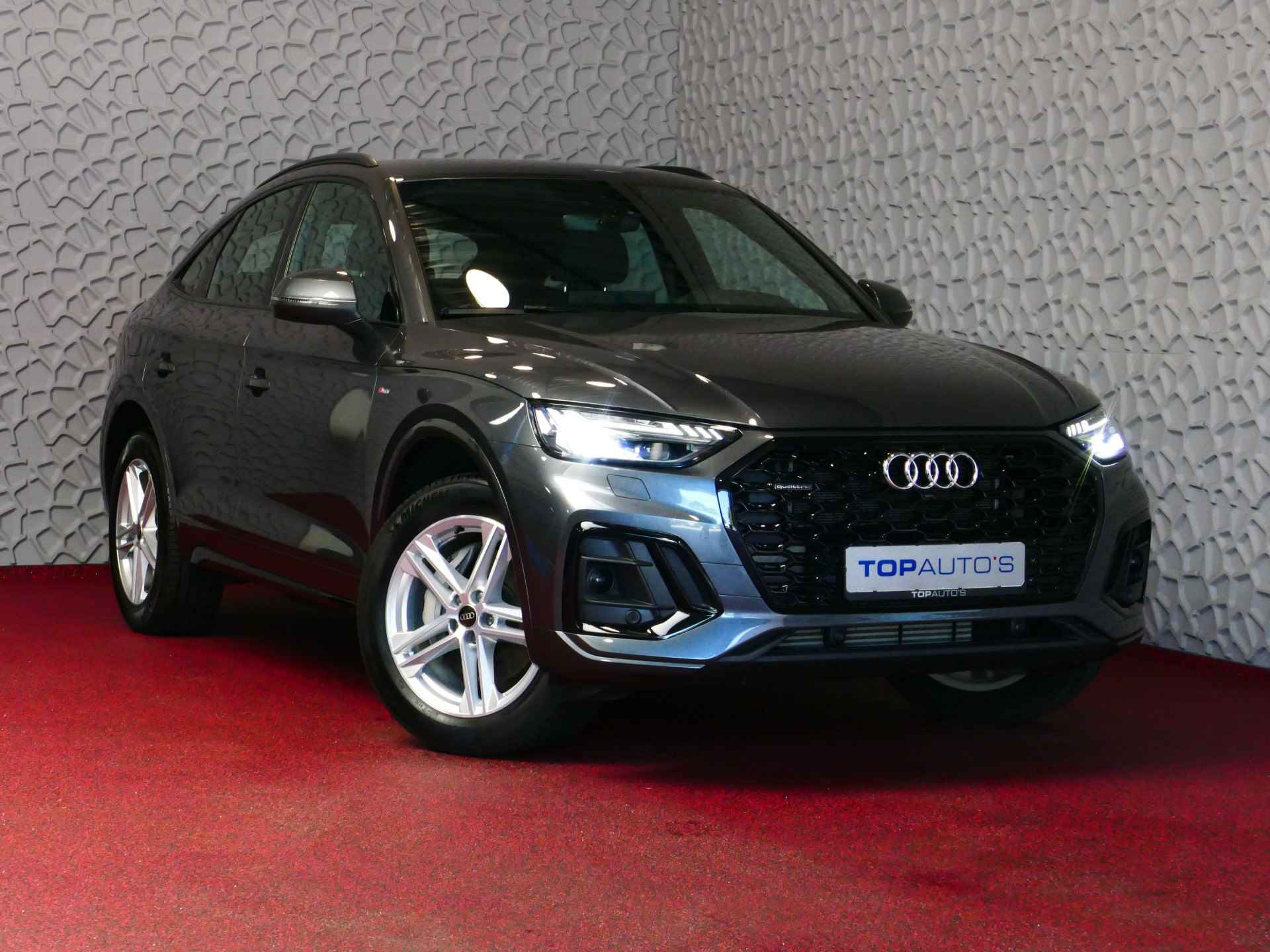 Audi Q5 Sportback 50 TFSI e PHEV 2X S-LINE QUATTRO BLACK EDITION MATRIX LED ELEK.KLEP LEER VIR.COCKPIT STOEL/STUUR VERW ADAP.CRUISE! - 58/82