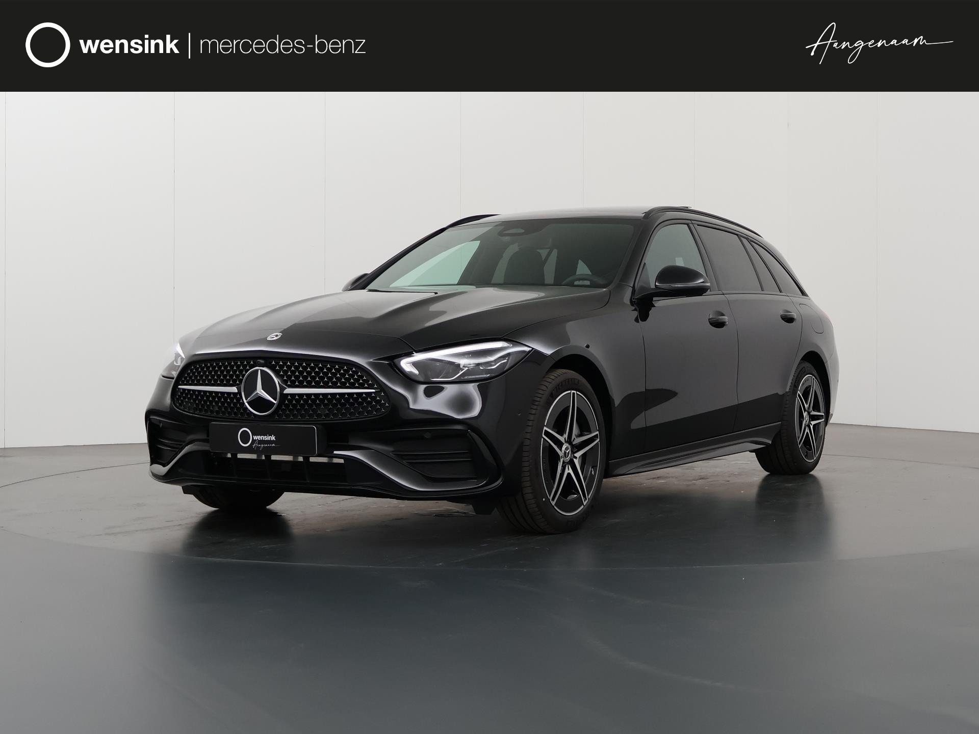 Mercedes-Benz C-klasse Estate 300e AMG Line | Achteruitrijcamera | Memory pakket | Sfeerverlichting | Panoramaschuifdak | Stoelverwarming