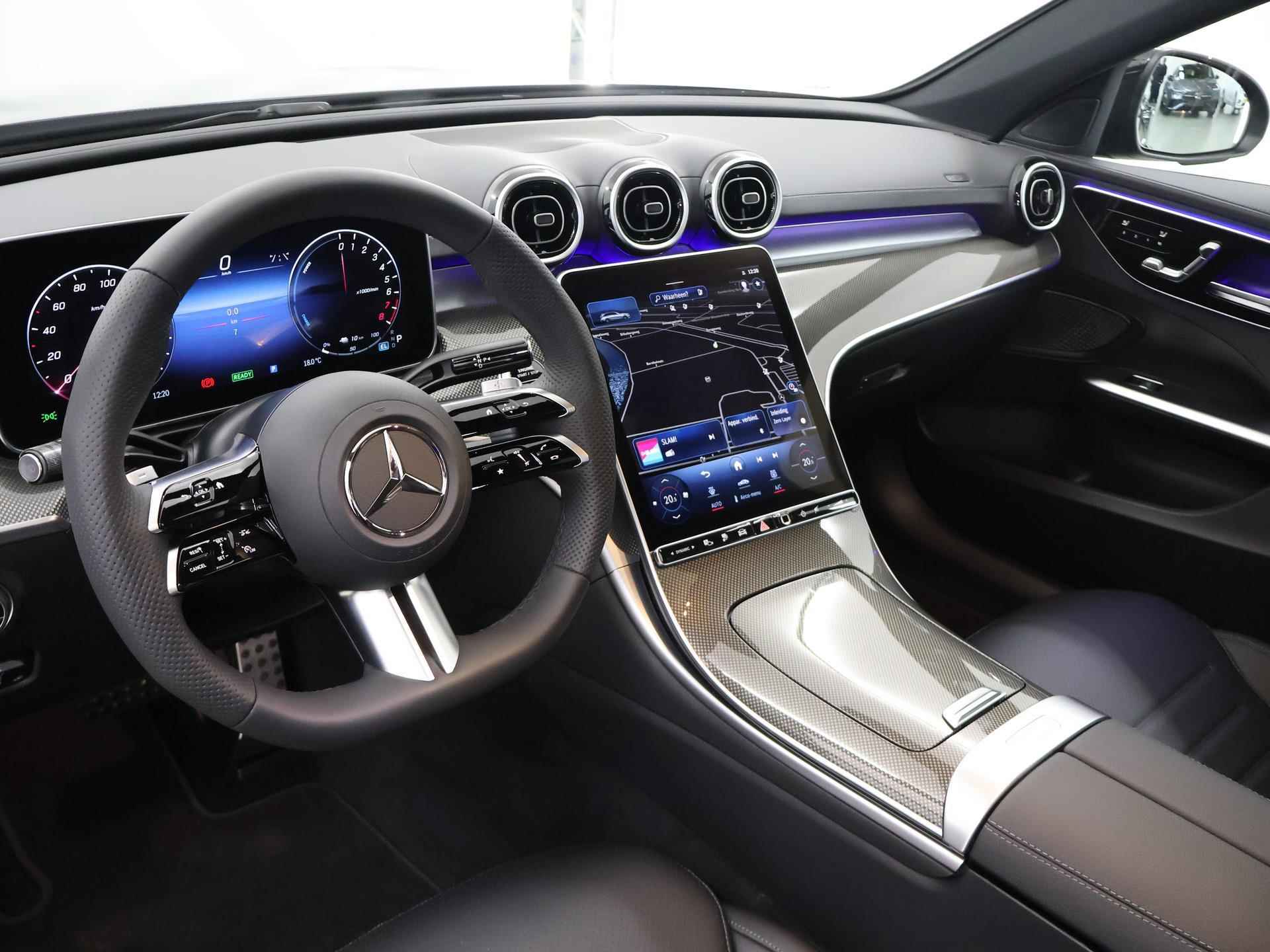 Mercedes-Benz C-klasse Estate 300e AMG Line | Achteruitrijcamera | Memory pakket | Sfeerverlichting | Panoramaschuifdak | Stoelverwarming - 5/45