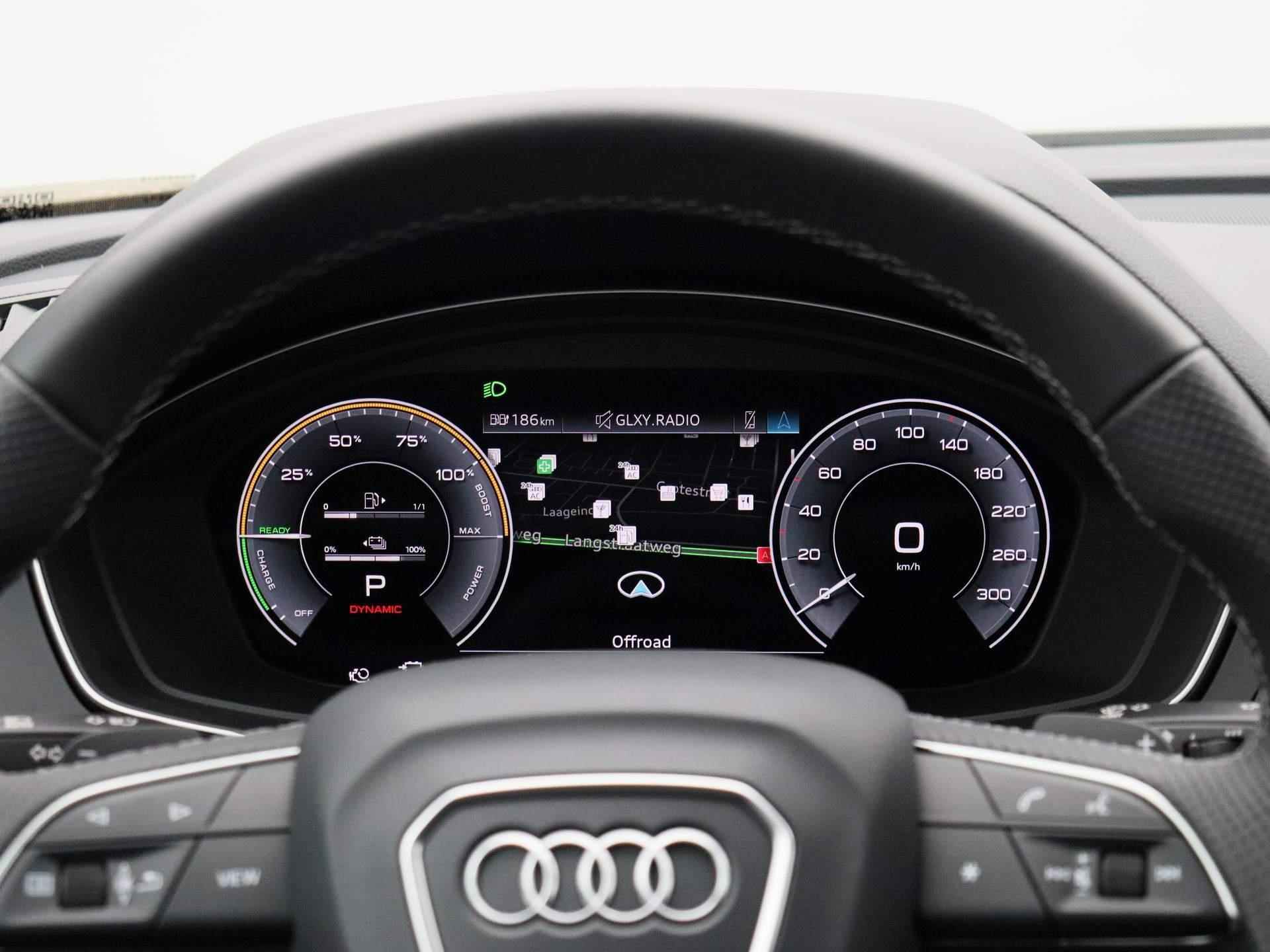 Audi Q5 55 TFSI e S edition Competition 367 PK | S-line | Automaat | Navigatie | 360 Camera | Panoramadak | Adaptive Cruise Control | Climate Control | Stoelverwarming | Virtual Cockpit | LED Matrix | Lichtmetalen velgen | Privacy glass | - 10/52