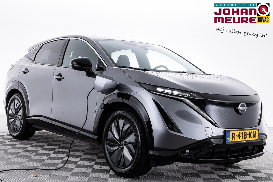 Nissan ARIYA Evolve 66 kWh | Trekhaak | Half LEDER | ECC | LED bij viaBOVAG.nl