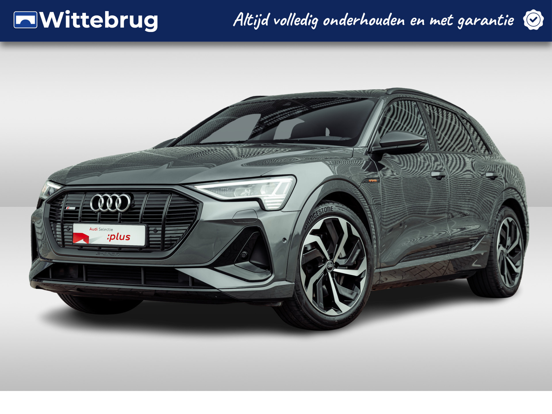 Audi e-tron 50 quattro S edition 71 kWh | Panoramadak | Leder Valcona | Bang & Olufsen | Optiek zwart | 21" LM velgen