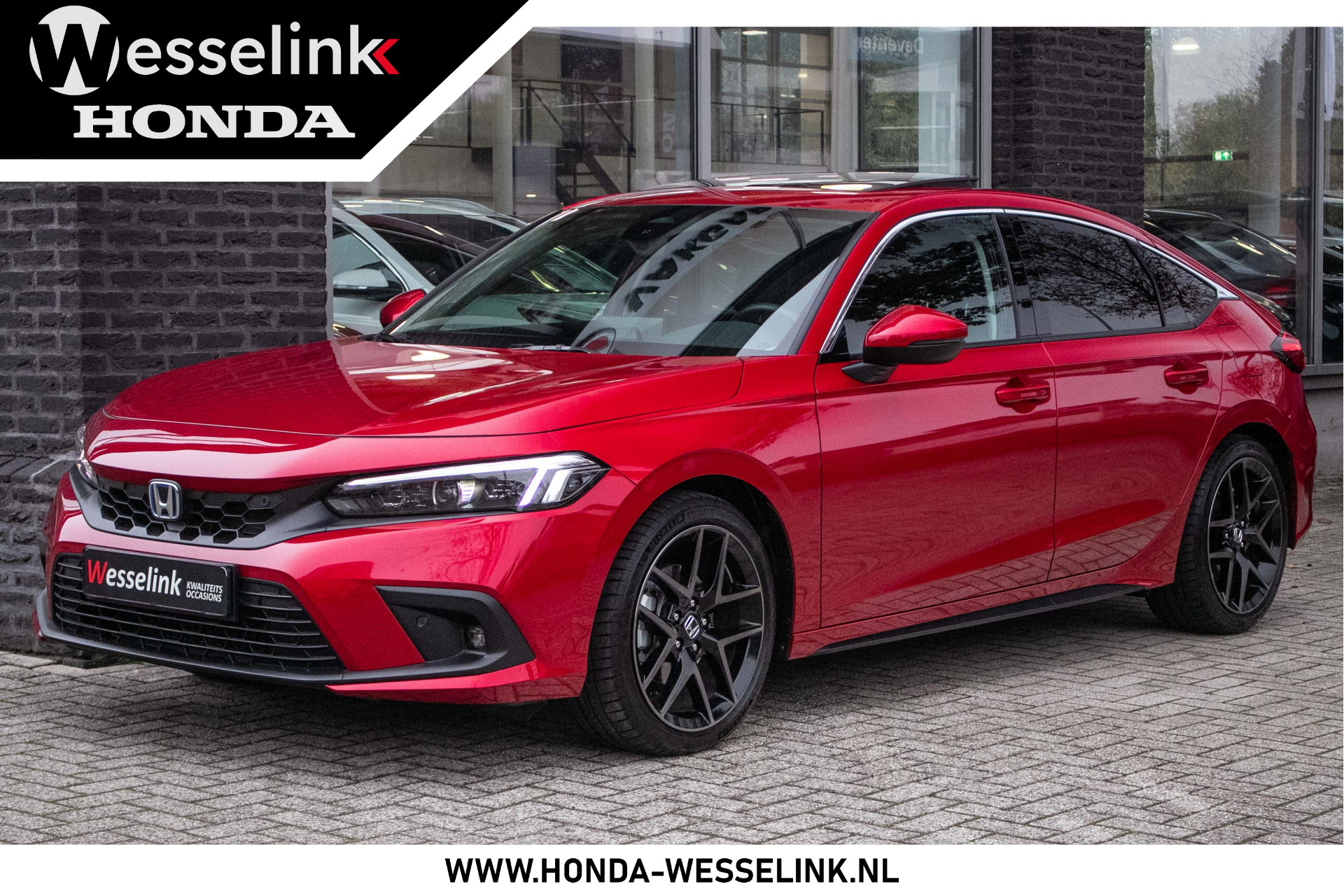 Honda Civic 2.0 e:HEV Advance - All-in rijklrprs | Honda Sensing | leder | pano schuif- k. dak