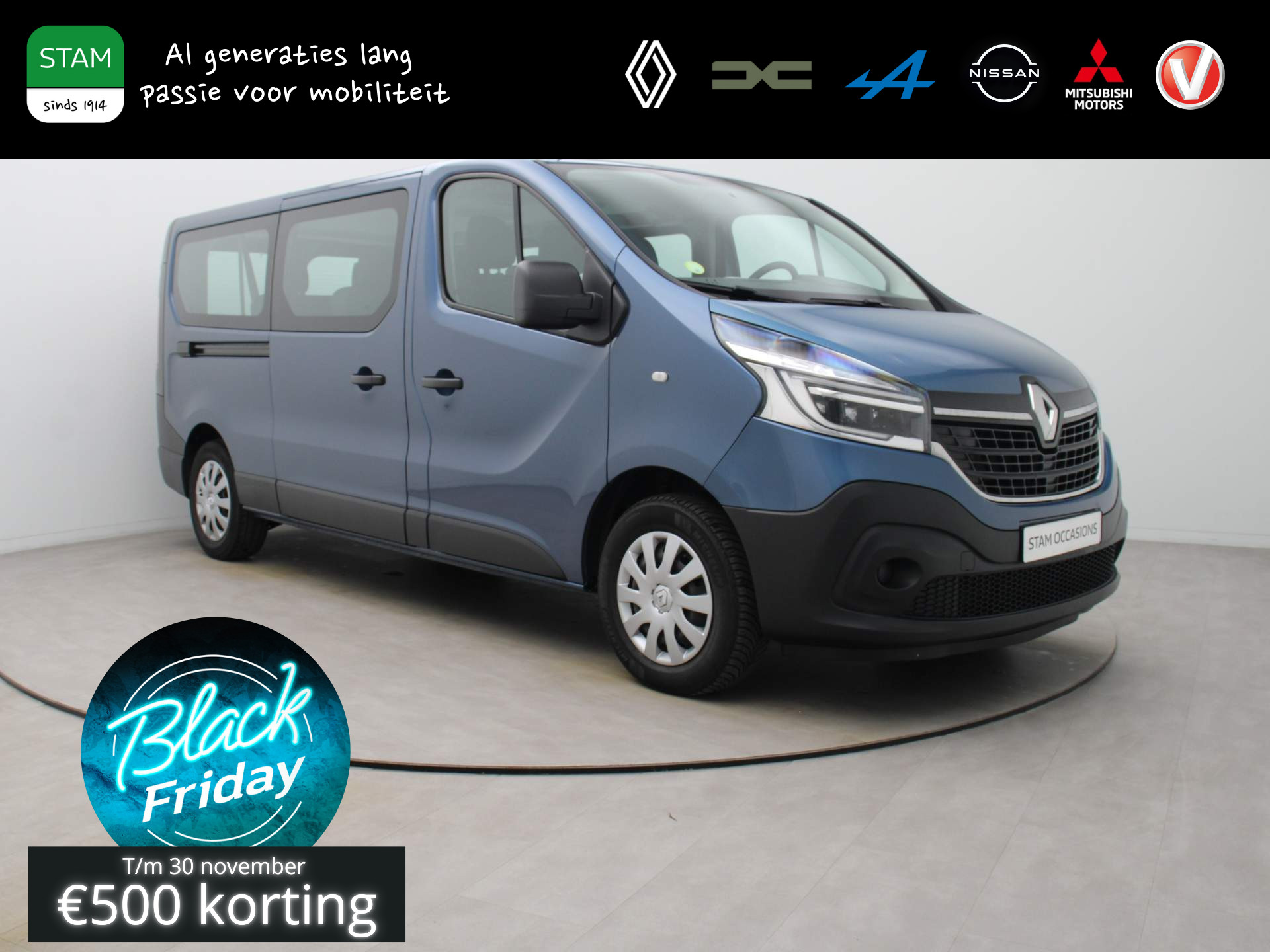 Renault Trafic Passenger dCi 120pk Grand Zen Airco | Navi | Parkeersensoren A.