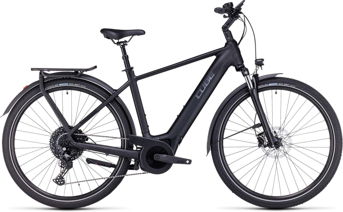 CUBE TOURING HYBRID PRO 625 BLACK/METAL 2023 Heren Black/metal 54cm M 2023