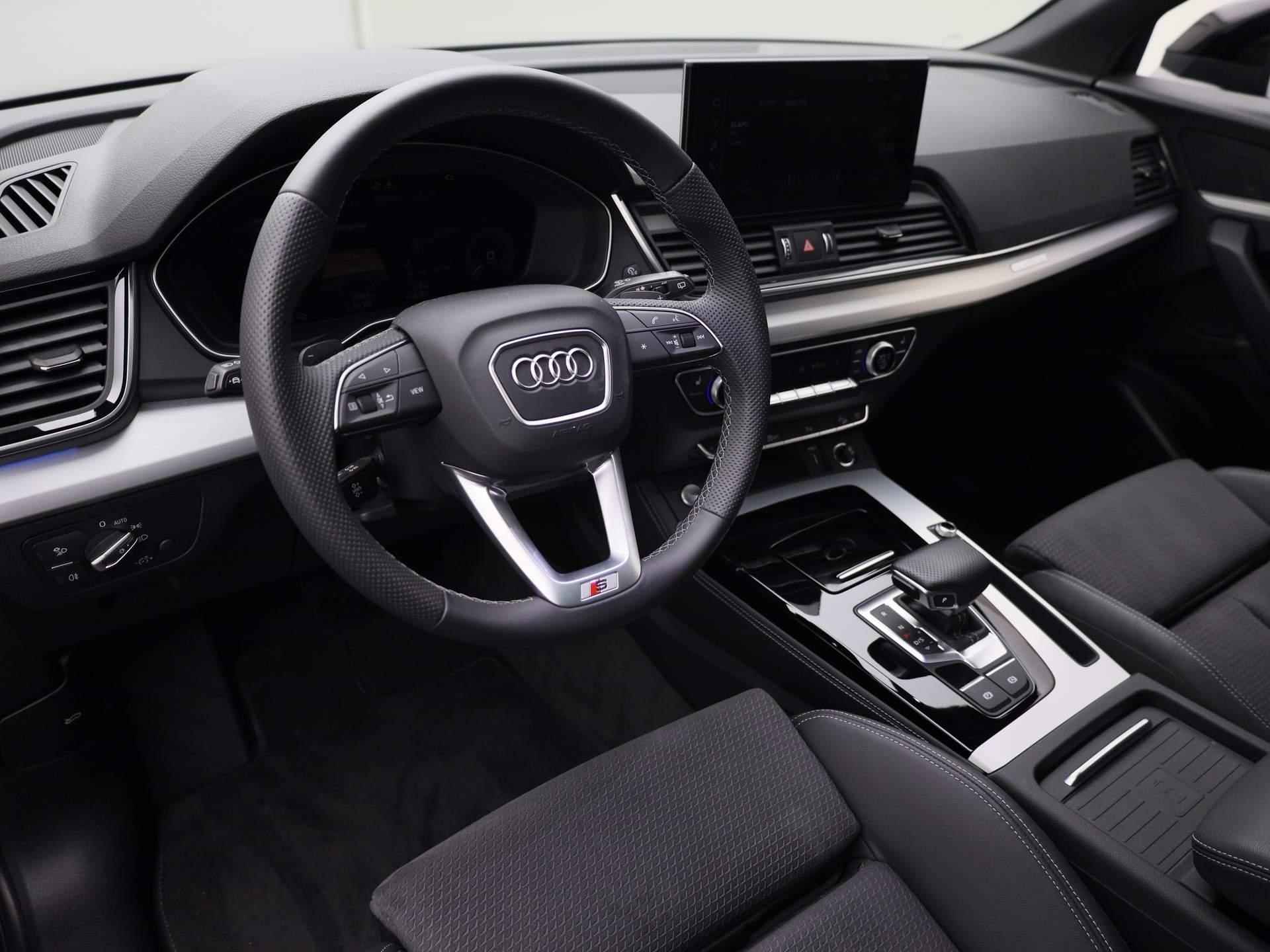 Audi Q5 55 TFSIe 270kW/367PK S Line quattro · Panoramadak · Drive select · Leder/Alcantara · Stoel-& stuurverwarming · Garantie tot maart 2025 - 35/56