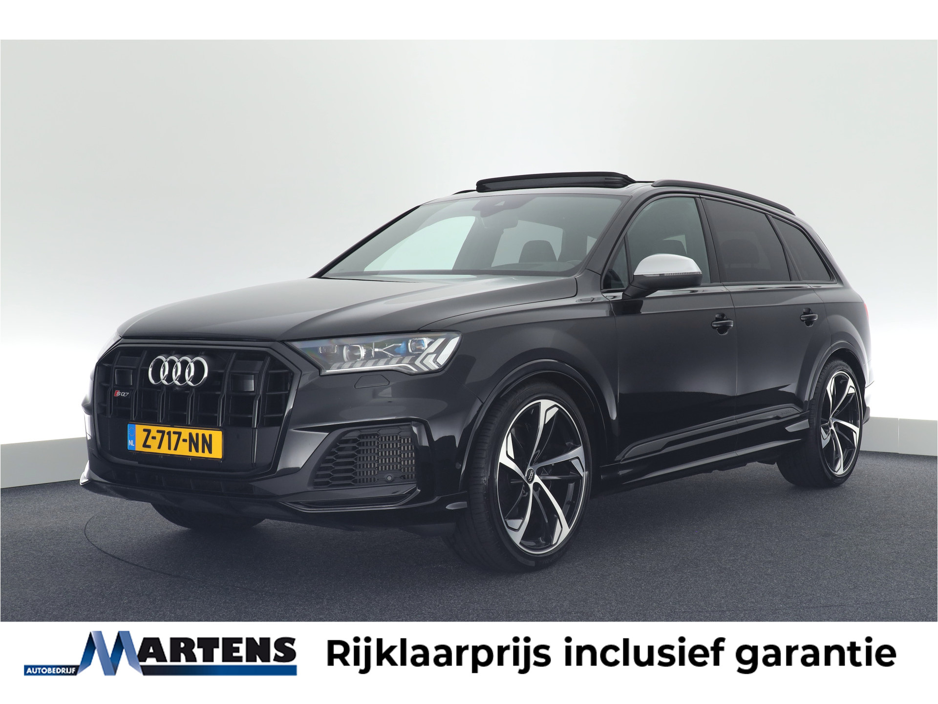 Audi SQ7 4.0 TFSI 507pk quattro 7Pers. Trekhaak Laser Led B&O Keyless Virtual Cockpit Head-Up Panoramadak Luchtvering Navigatie