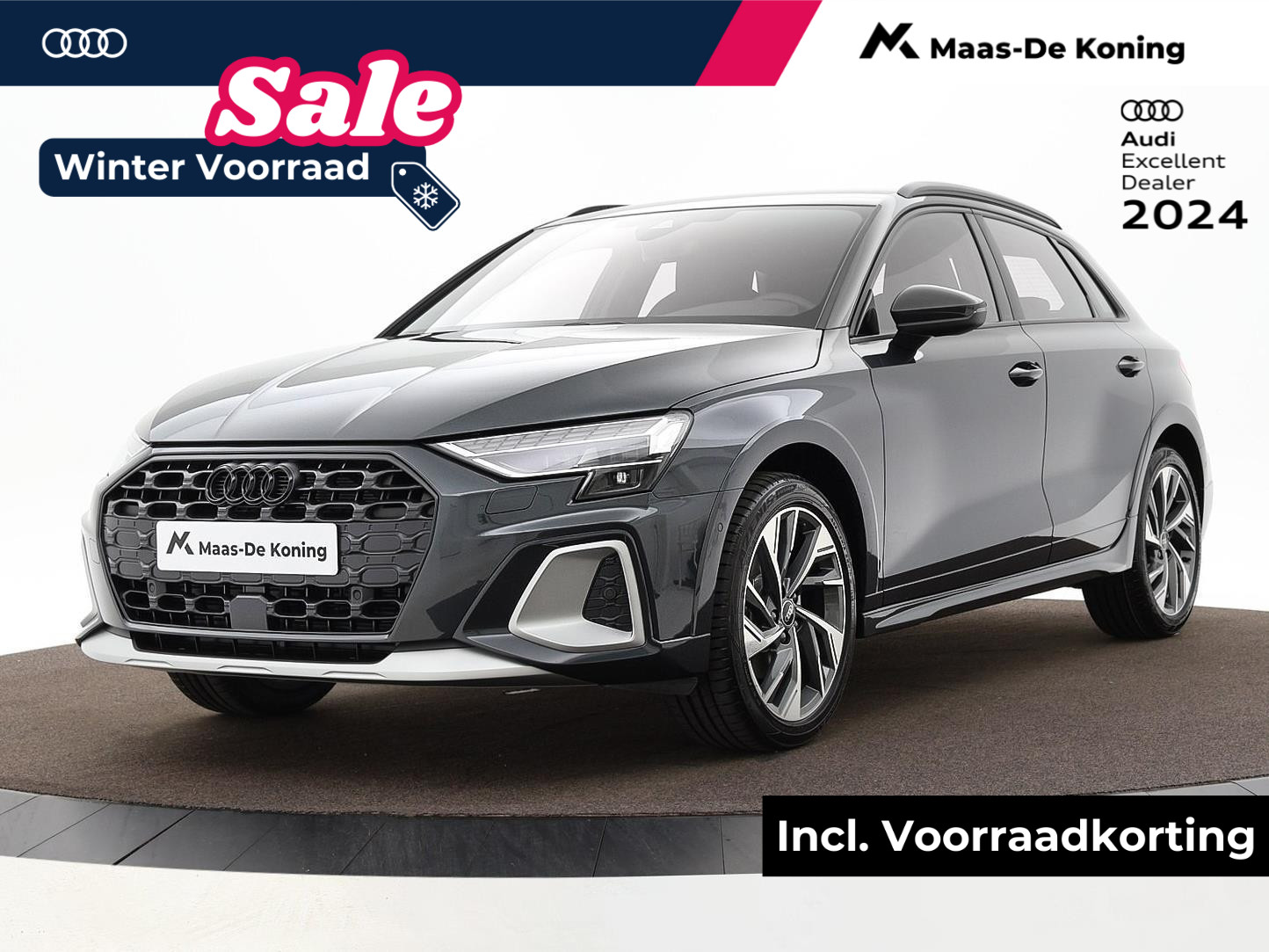 Audi A3 allstreet 35 TFSI Advanced edition 150 PK · 18" LM Velgen · Afneembare trekhaak · Ass.Pakket rijden en parkeren