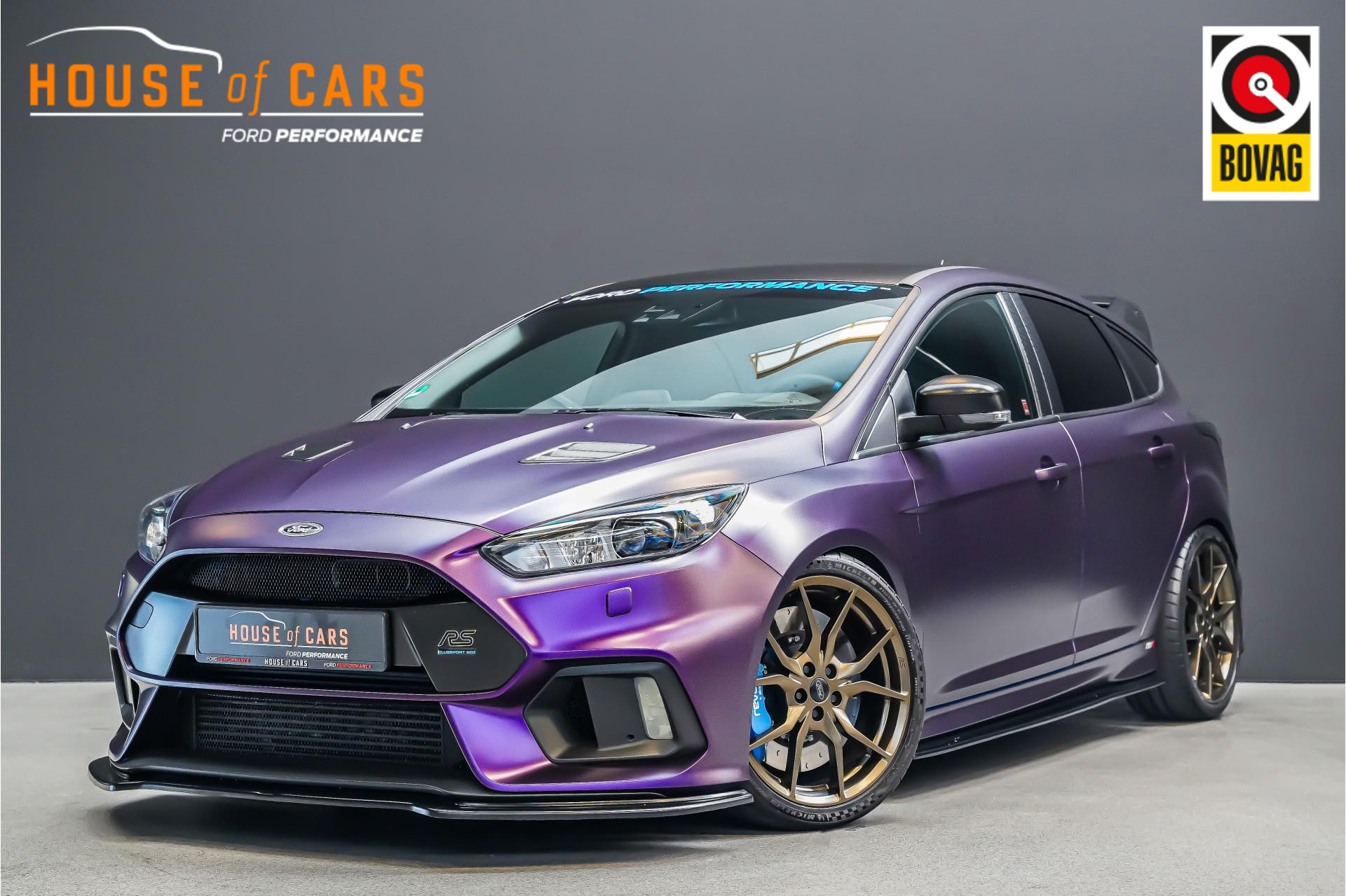 Ford Focus 2.3 350pk RS Stage 2 |H&R veren|schaalstoelen|HJS downpipe en 200 cell sportcat|rollcage|parkeercamera en sensoren|19" gesmeden wielen|