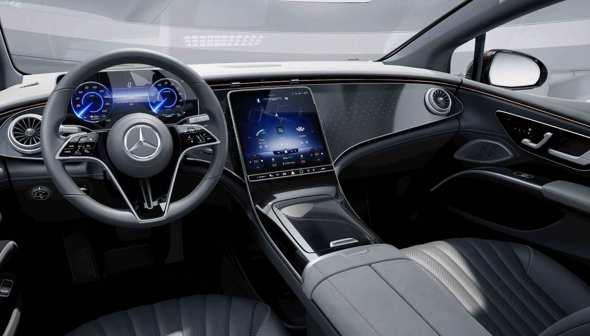 Mercedes-Benz EQS 450+ Luxury Line 108 kWh Premium AMG Line Automaat | Distronic | Panoramadak | Luchtvering | Trekhaak | Burmester soundsysteem - 7/10