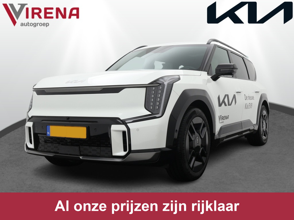 Kia EV9 Launch Edition GT-Line AWD 99.8 kWh - Navigatiesysteem 12,3 inch scherm - Batterijverwarming - Digitale Key - Head-up display - Bi-directioneel laden & Slimladen (V2G/V2H) - Fabrieksgarantie tot 2031 bij viaBOVAG.nl