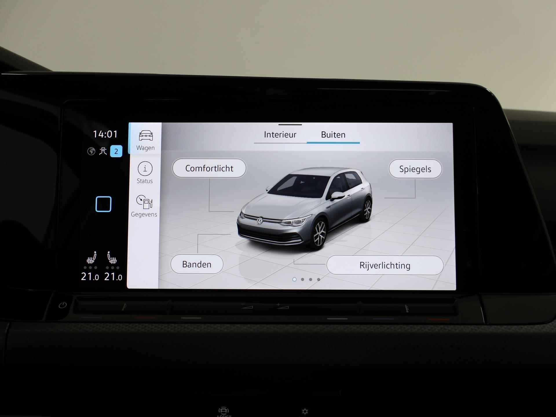 Volkswagen Golf 1.0 eTSI Life  | Panoramadak | Automaat | Navigatiesysteem | Adaptieve Cruise Control | Stoelverwarming | Digitaal Dashboard | Sfeerverlichting | Apple Carplay/Android Auto | - 20/42
