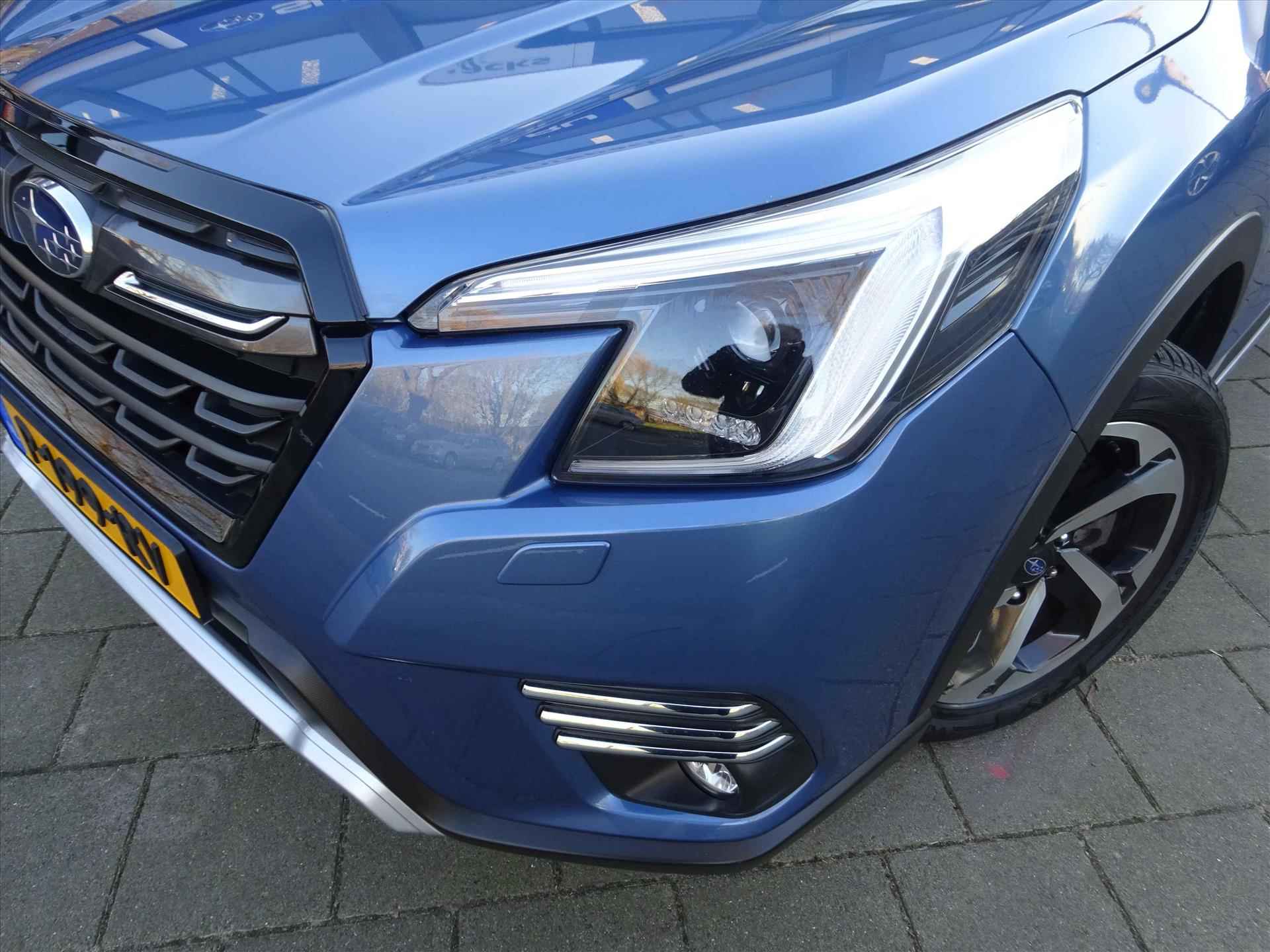 Subaru Forester 2.0i e-BOXER 150pk CVT Premium | Zwart/Bruin Leder | Pano | Navi | Trekhaak  | 5 jaar fabrieks garantie. - 9/50