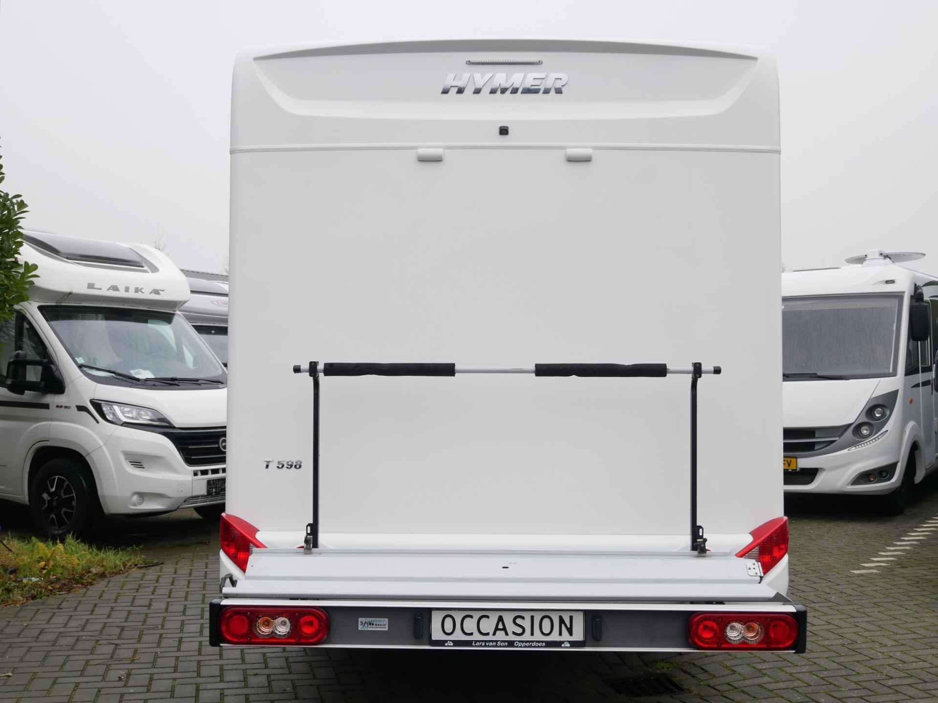 Hymer Tramp T 598 GL Queensbed, Hefbed, Scooter / Fietsendrager! - 32/32