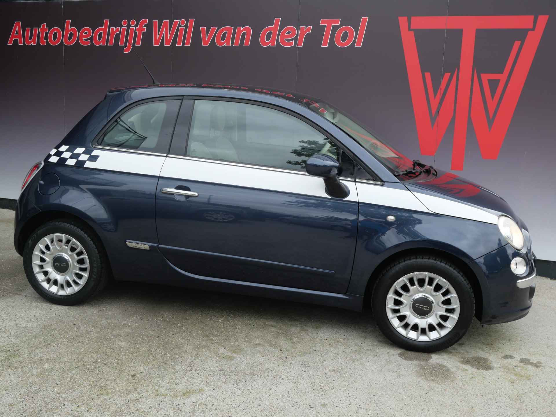 Fiat 500 1.2 LOUNGE | AIRCO | PANORAMA | RIEM V.V. | NL-AUTO | 12-2008!! - 1/18