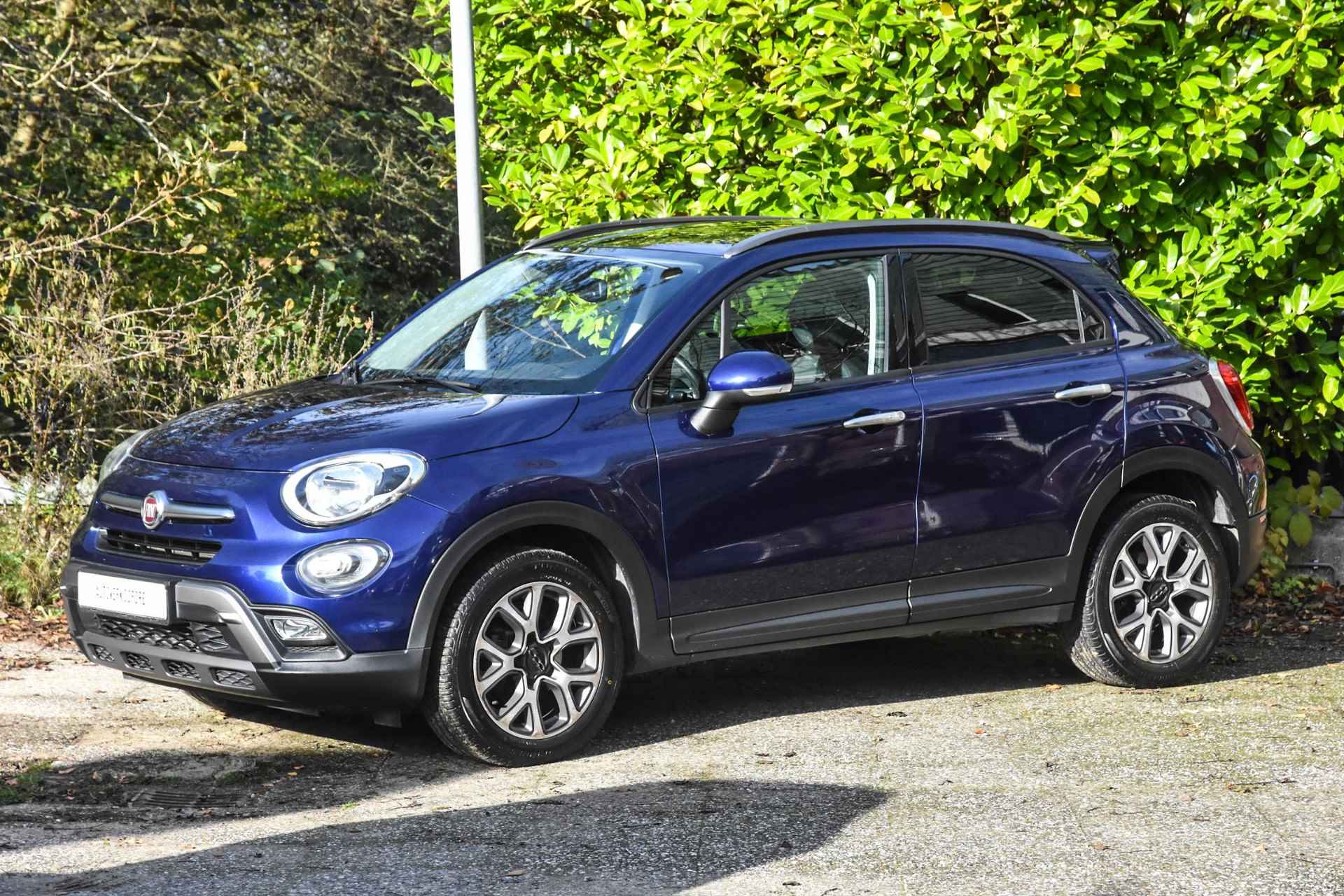 Fiat 500 X 1.4 Turbo MultiAir Lounge automaat / zwart leer/stof / stuurverwarming / stoelverwarming / airco / cruise control / navi / USB / privacy glass achter - 9/39