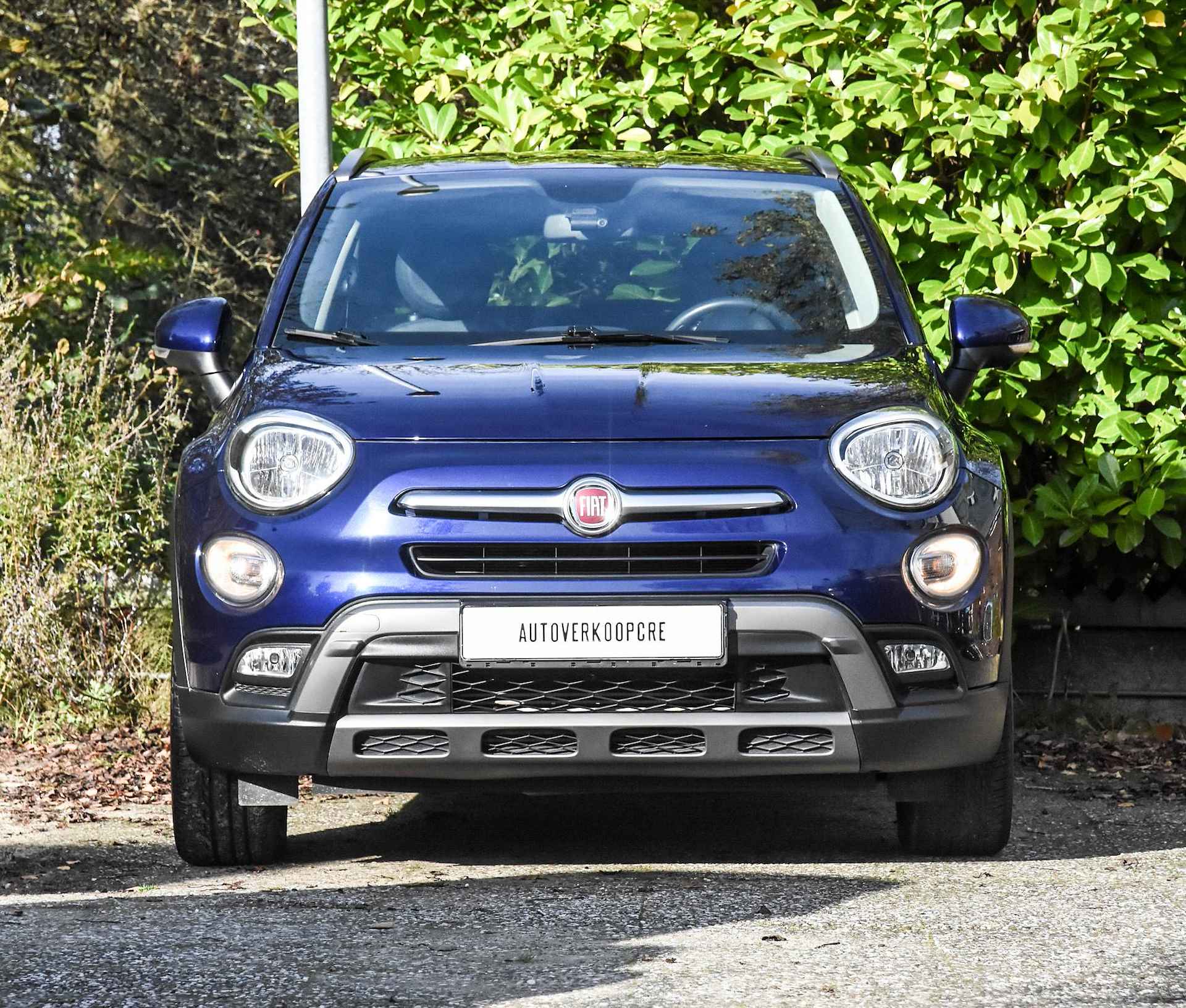 Fiat 500 X 1.4 Turbo MultiAir Lounge automaat / zwart leer/stof / stuurverwarming / stoelverwarming / airco / cruise control / navi / USB / privacy glass achter - 34/39