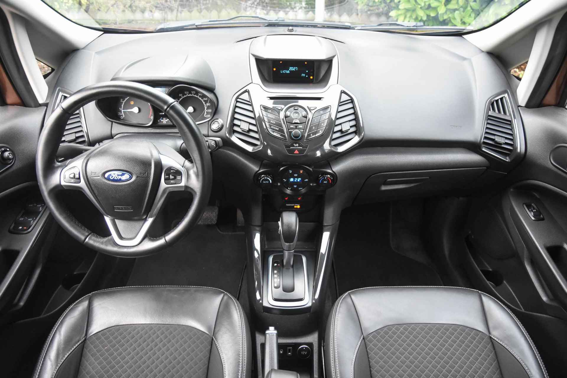 Ford EcoSport 1.0Titanium Leder automaat / keyless Go / stoelverwarming / airco / cruise control / 17" LM-velgen / 4 elek. ramen - 10/37