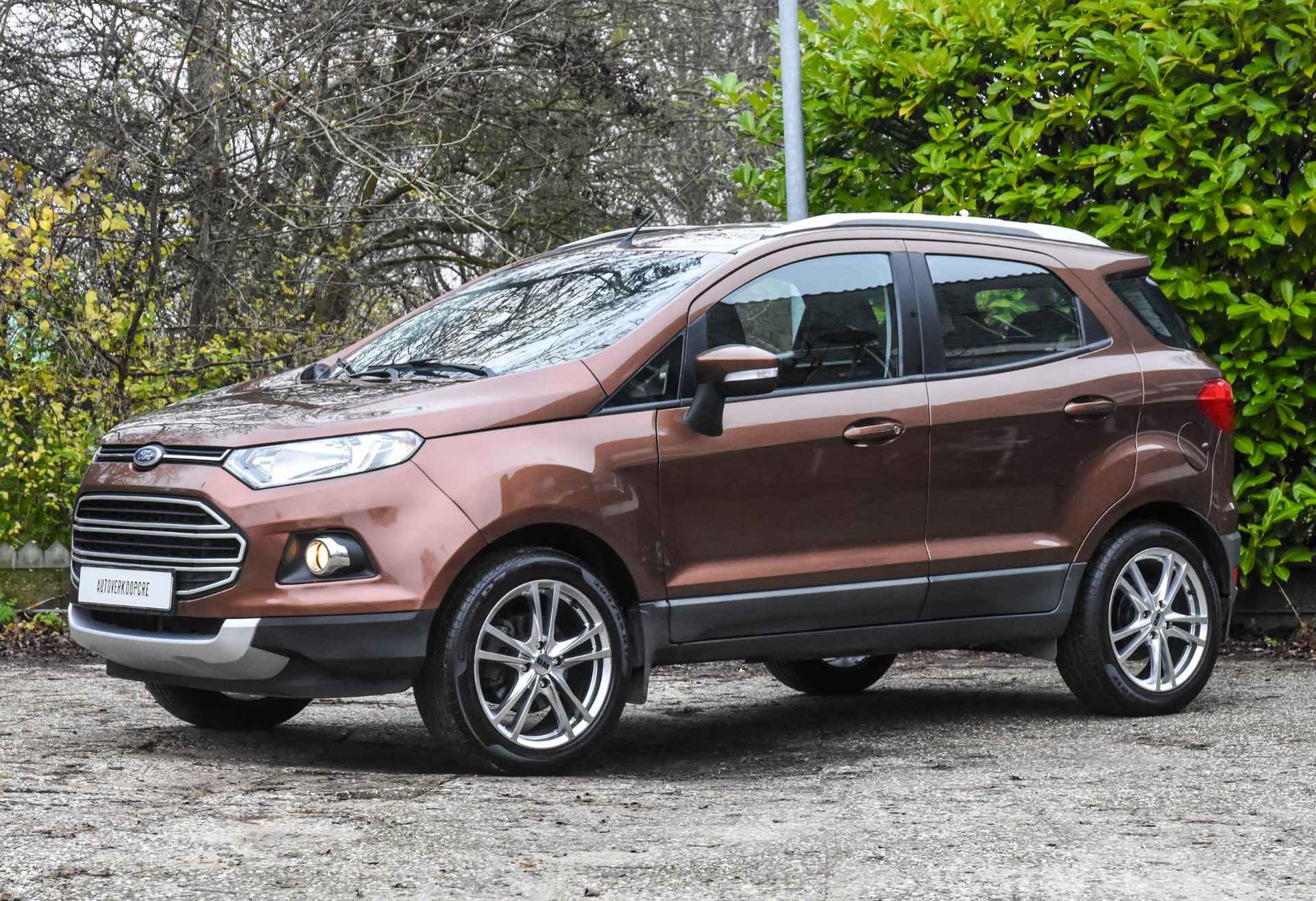 Ford EcoSport 1.0Titanium Leder automaat / keyless Go / stoelverwarming / airco / cruise control / 17" LM-velgen / 4 elek. ramen - 36/37