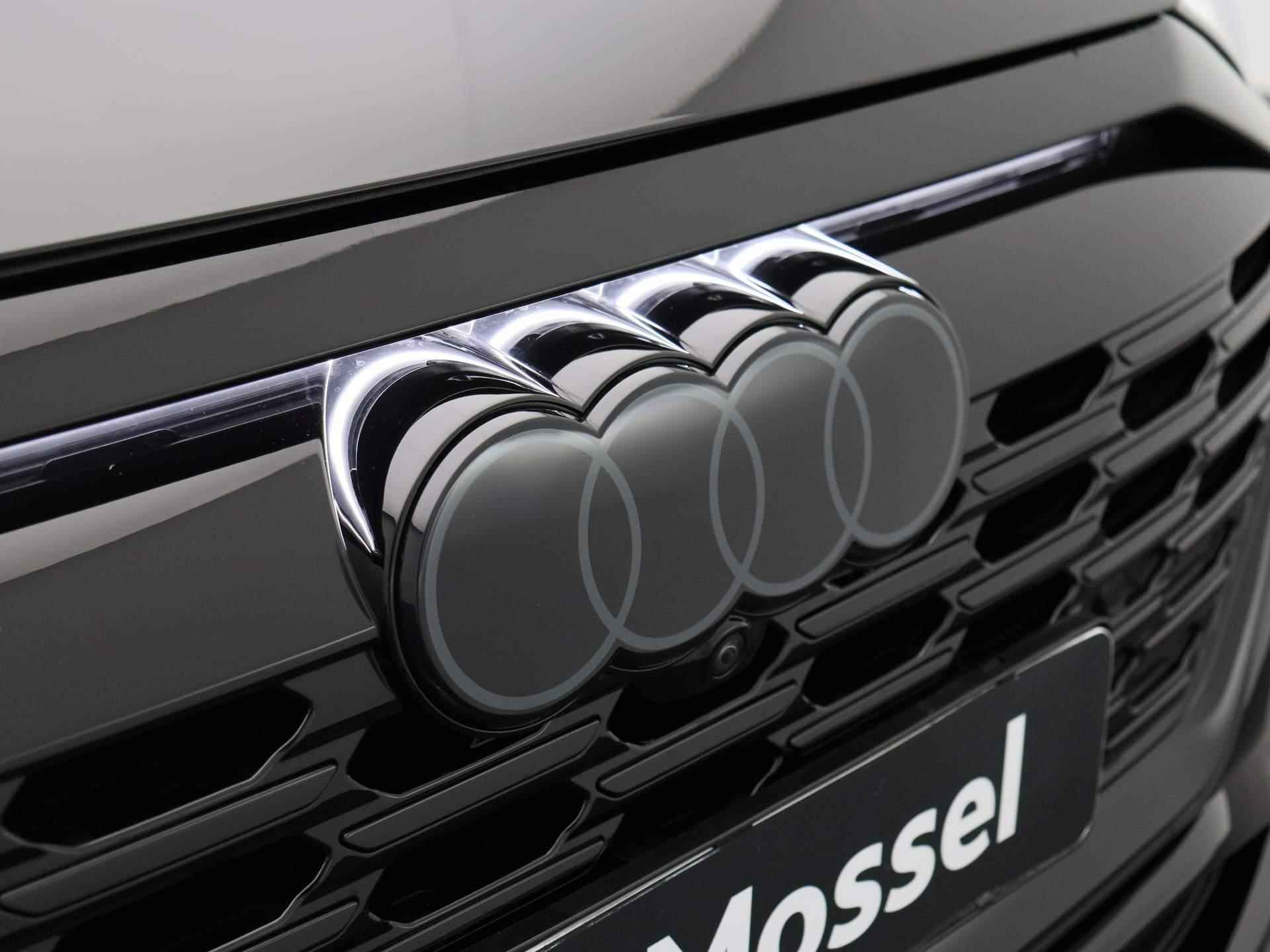Audi Q8 e-tron 55 quattro S Edition 115 kWh 408 PK | S-line Interieur & Exterieur | Navigatie | 360 Camera | Panoramadak | Adaptive Cruise Control | Head-up Display | Stoelverwarming | Lichtmetalen velgen | Climate Control | Audi Virtual Mirrors | Fabrieksgarantie | - 53/56