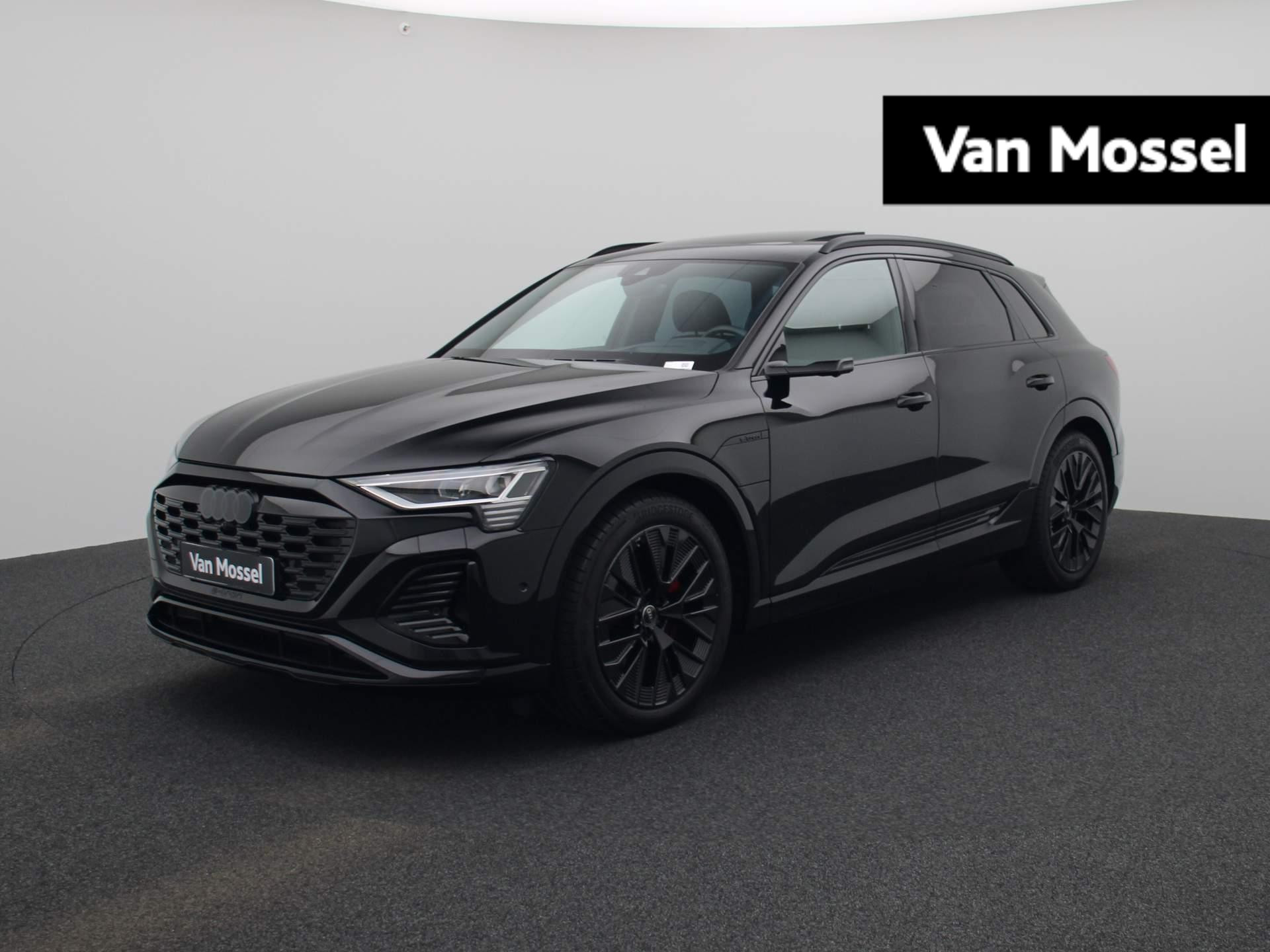 Audi Q8 e-tron 55 quattro S Edition 115 kWh 408 PK | S-line | 360 Camera | Panoramadak | Adaptive Cruise Control | Head-up Display | Stoelverwarming | Lichtmetalen velgen | Climate Control | Audi Virtual Mirrors | Fabrieksgarantie |