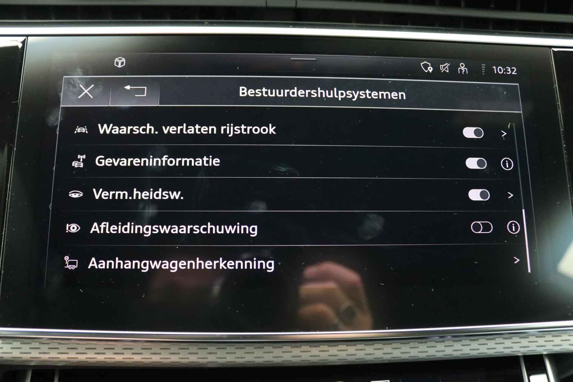 Audi Q8 55 TFSI e quattro Pro Line S 394PK Tiptronic Advanced Onderstel, Panoramadak, 360 gr. camera, trekhaak, leder, Laser-led, Bang&Olufsen, head-up, stoelventilatie, luchtvering, 23" lichtmetaal - 34/64