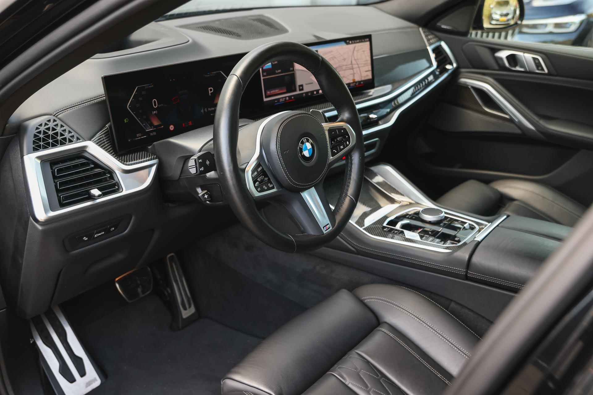 BMW X6 xDrive40i High Executive Automaat / Panoramadak Sky Lounge / Adaptieve LED / Harman Kardon / Comfort Access / Live Cockpit Professional / Parking Assistant Professional - 11/46