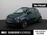 Fiat 500e C Icon 42 kWh Cabrio | Navi | Clima | Cruise | Stoel verwarming | Vouwdak | Sensoren achter