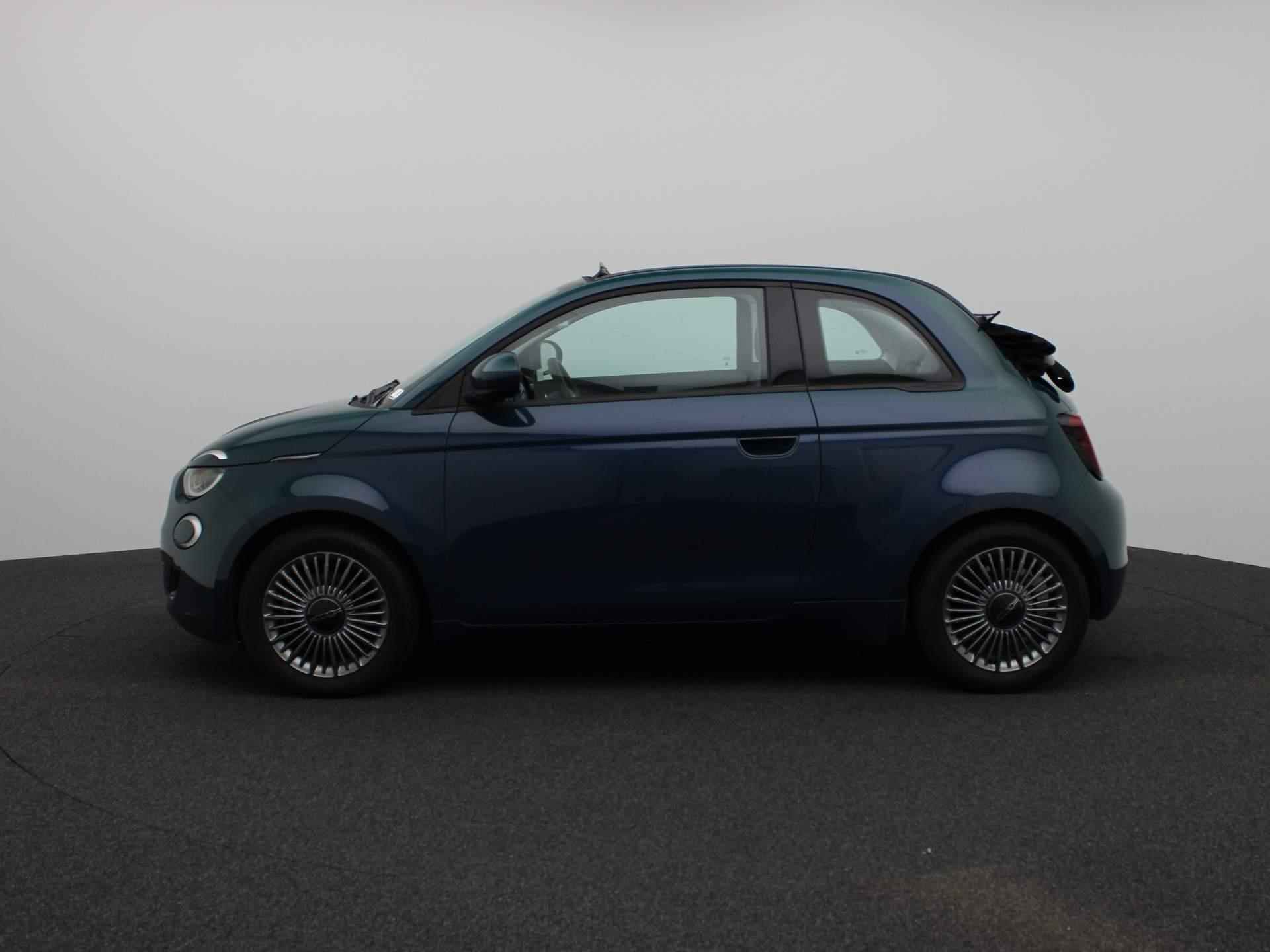 Fiat 500e C Icon 42 kWh Cabrio | Navi | Clima | Cruise | Stoel verwarming | Vouwdak | Sensoren achter - 5/44