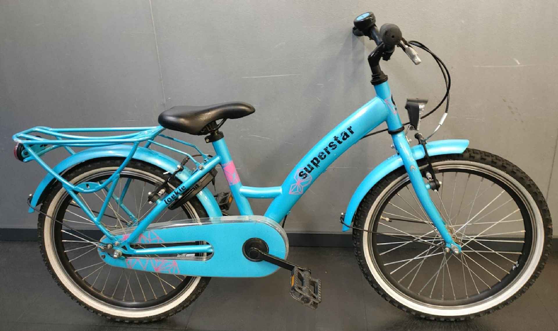 Loekie Superstar 20"" meisjesfiets Ocean Blue - 1/1