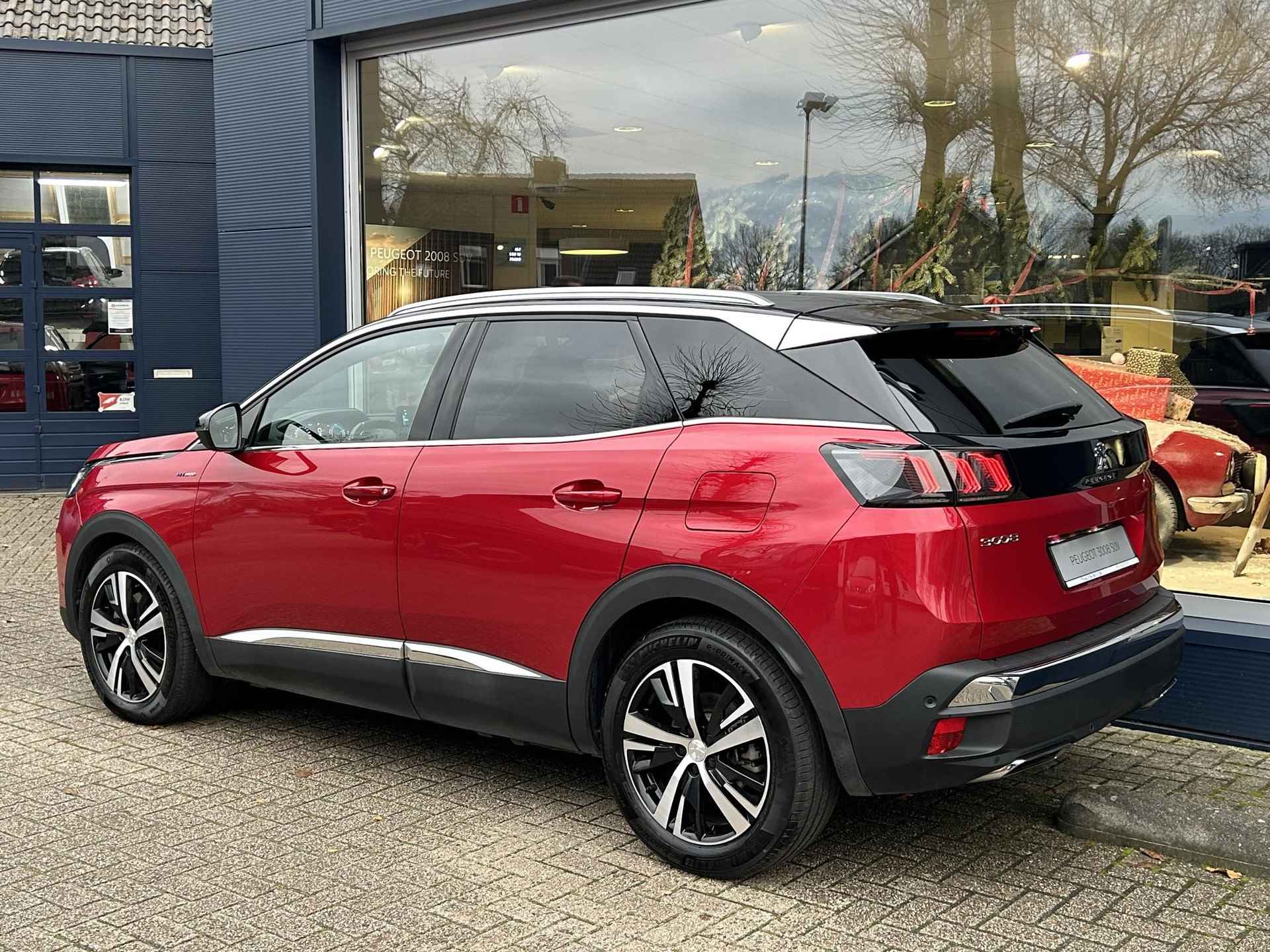 Peugeot 3008 1.6 HYbrid 225 GT | Navigatie | Plug in Hybride | Elektrische Achterklep | Keyless Entry | Full LED Verlichting | Automaat | Dodehoek bewaking | Stoelverwarming | Cruise Control | Lichtmetaal | Camera. - 3/53