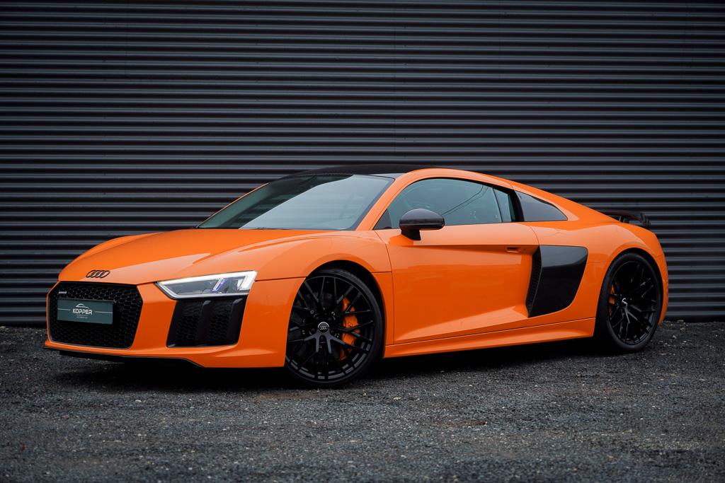 Audi R8 5.2 FSI quattro Plus Akrapovic / Keramisch / B&O / Carbon / Glut Orange