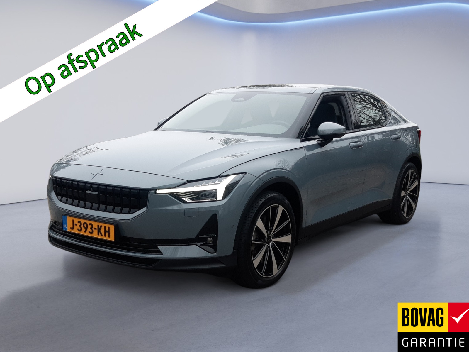 Polestar 2 Long Range Dual Motor Launch Edition 78kWh (408 PK) 1e-Eig, Keurig-Onderh, 12-Mnd-BOVAG, NL-Auto, Panoramadak, Elek.-Achterklep, Navigatie/Apple-Carplay/Android-Auto, Adaptive-Cruisecontrol, Camera-Rondomzicht, Parkeersensoren-V+A, Keyless-Entry/Start, DAB, Stoelverwarming-V+A, Premium-Audio, Stuurverwarming, Lm-Velgen-19Inch, Privacy-Glas