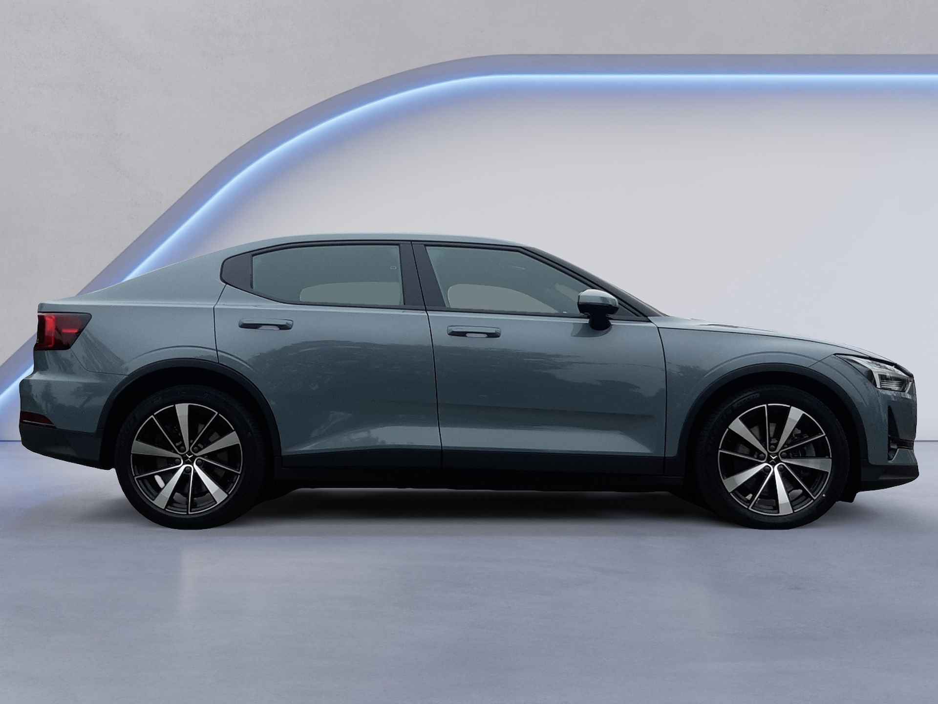 Polestar 2 Long Range Dual Motor Launch Edition 78kWh (408 PK) 1e-Eig, Keurig-Onderh, 12-Mnd-BOVAG, NL-Auto, Panoramadak, Elek.-Achterklep, Navigatie/Apple-Carplay/Android-Auto, Adaptive-Cruisecontrol, Camera-Rondomzicht, Parkeersensoren-V+A, Keyless-Entry/Start, DAB, Stoelverwarming-V+A, Premium-Audio, Stuurverwarming, Lm-Velgen-19Inch, Privacy-Glas - 5/41