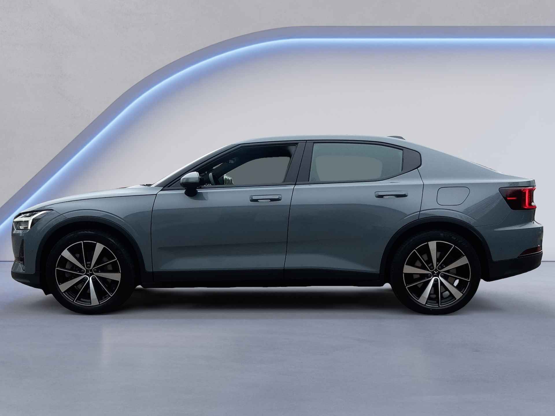 Polestar 2 Long Range Dual Motor Launch Edition 78kWh (408 PK) 1e-Eig, Keurig-Onderh, 12-Mnd-BOVAG, NL-Auto, Panoramadak, Elek.-Achterklep, Navigatie/Apple-Carplay/Android-Auto, Adaptive-Cruisecontrol, Camera-Rondomzicht, Parkeersensoren-V+A, Keyless-Entry/Start, DAB, Stoelverwarming-V+A, Premium-Audio, Stuurverwarming, Lm-Velgen-19Inch, Privacy-Glas - 14/41