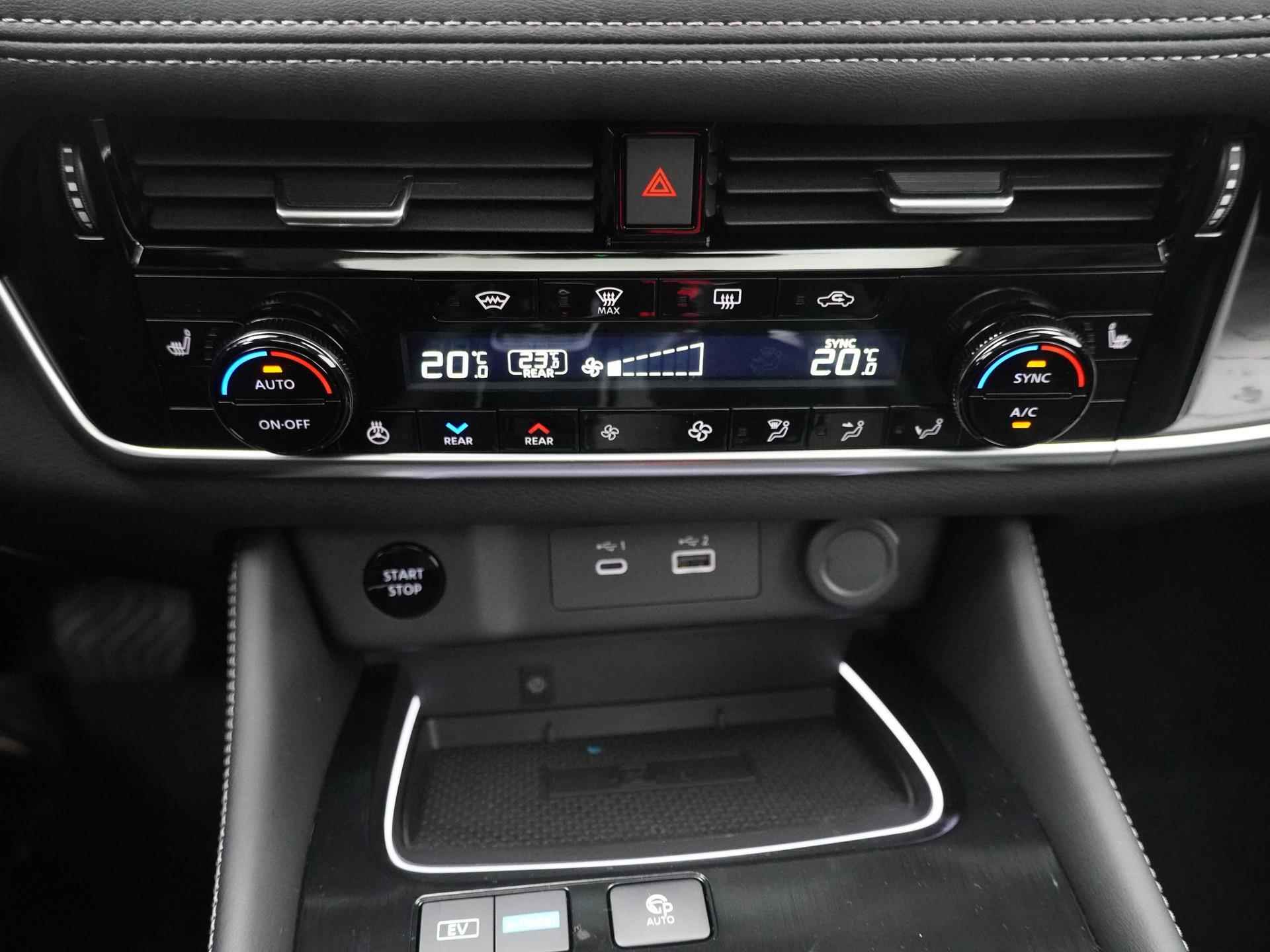 Nissan X-Trail 1.5 e-Power Tekna | NU 4.750 VOORDEEL! | Sun Pack | Two-Tone Ceramic Grey | Navigatie | Lederen Bekleding | Adaptieve Cruise Control | Android Auto / Apple CarPlay | - 18/34