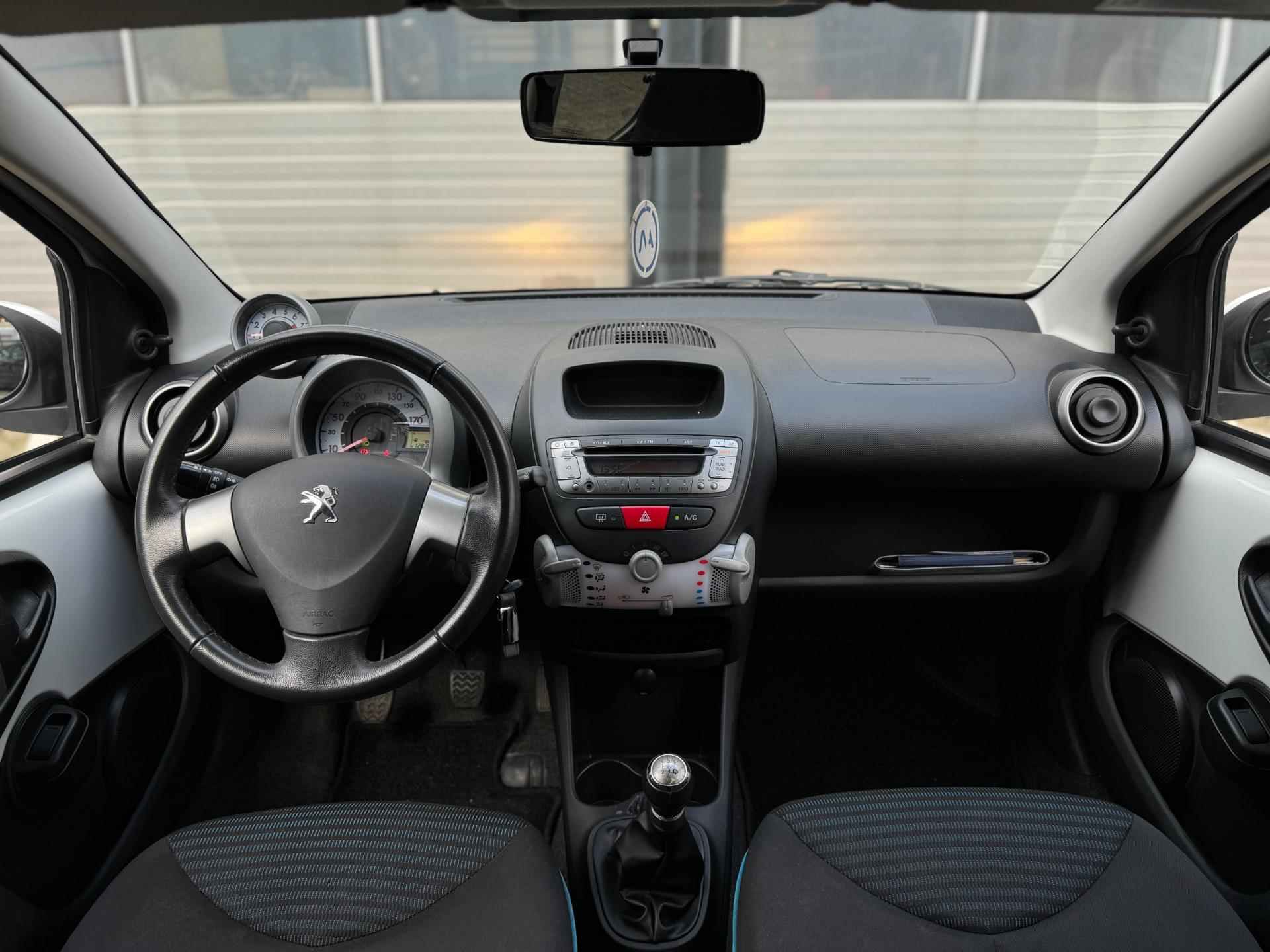 Peugeot 107 1.0|Airco|Lage KM|5drs|Facelift|Topstaat|Toerenteller|Zeer nette auto|Blauwe accenten|Rijdt en schakelt perfect - 2/31