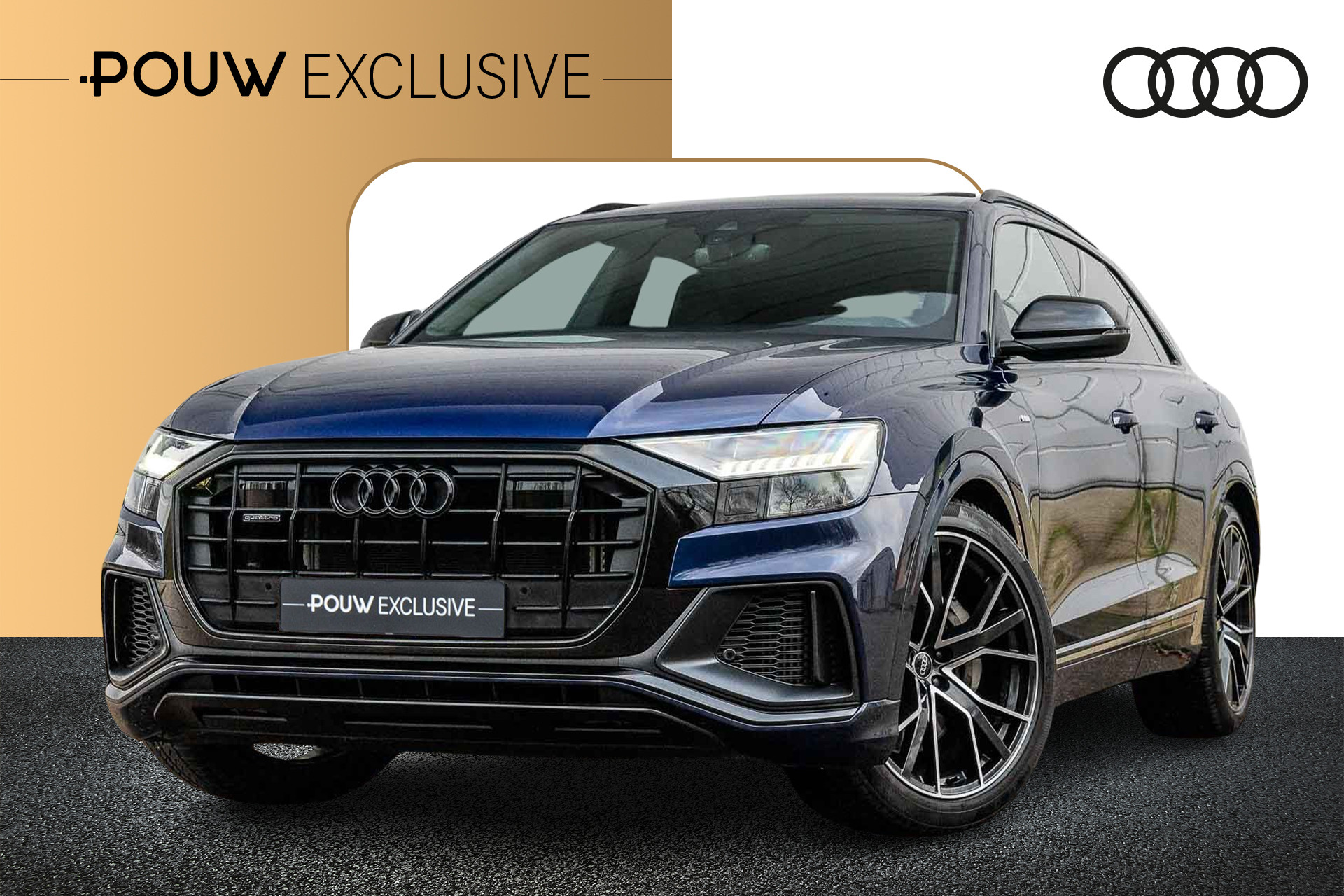 Audi Q8 55 TFSI e 381pk quattro Pro Line S | B&O | Panoramadak | Trekhaak Wegklapbaar