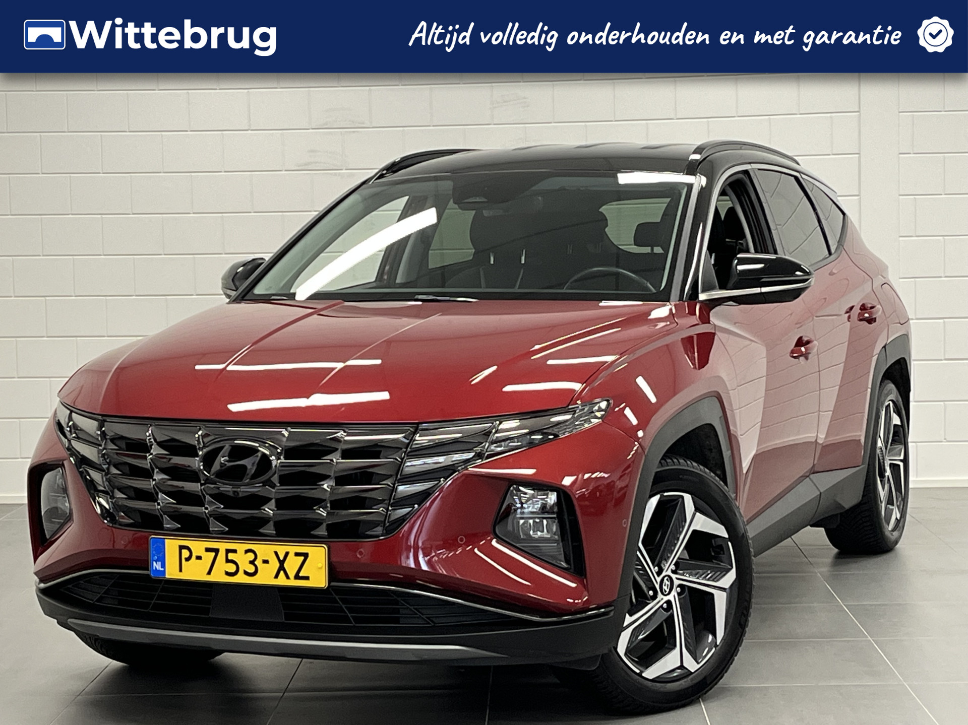 Hyundai Tucson 1.6 T-GDI PHEV Premium 4WD LEDER | FULL LED | 360 CAMERA | TWO TONE | STOERE LUXE SUV!